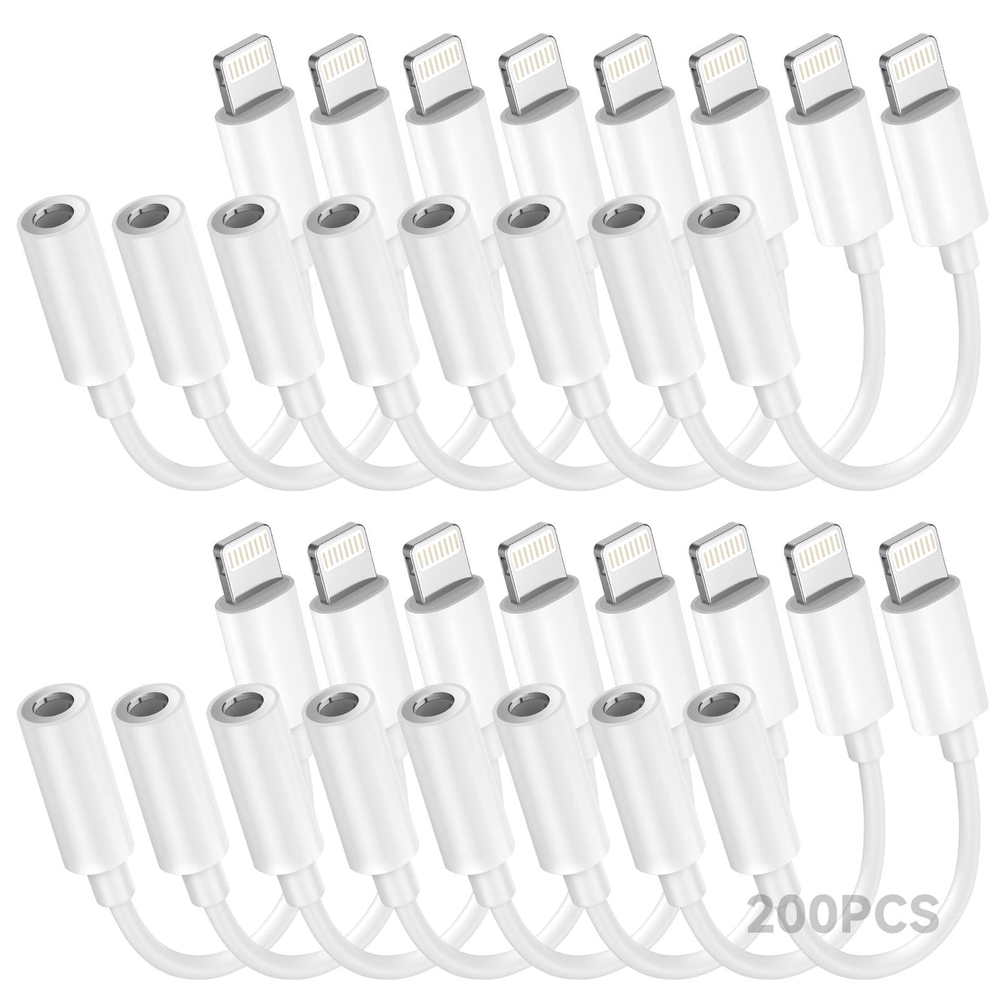[Apple MFi Certified] 2 Pack Lightning to 3.5 mm Headphone Jack Adapter, iPhone Aux Adapter Converter Dongle Audio Cable Compatible with iPhone 14 13 12 11 X XS 8 7