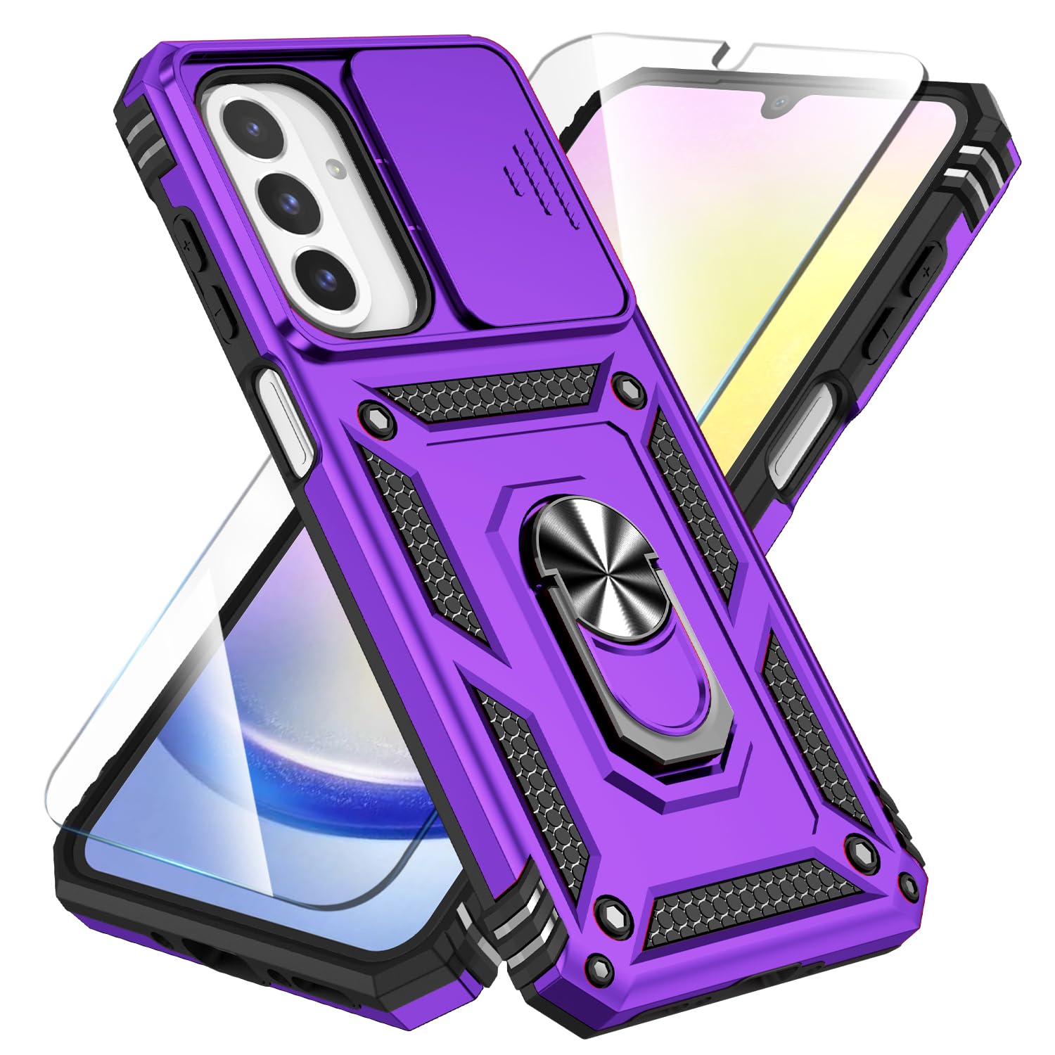 SunStory for Samsung Galaxy A26 5G Phone Case with Rotated Ring Kickstand