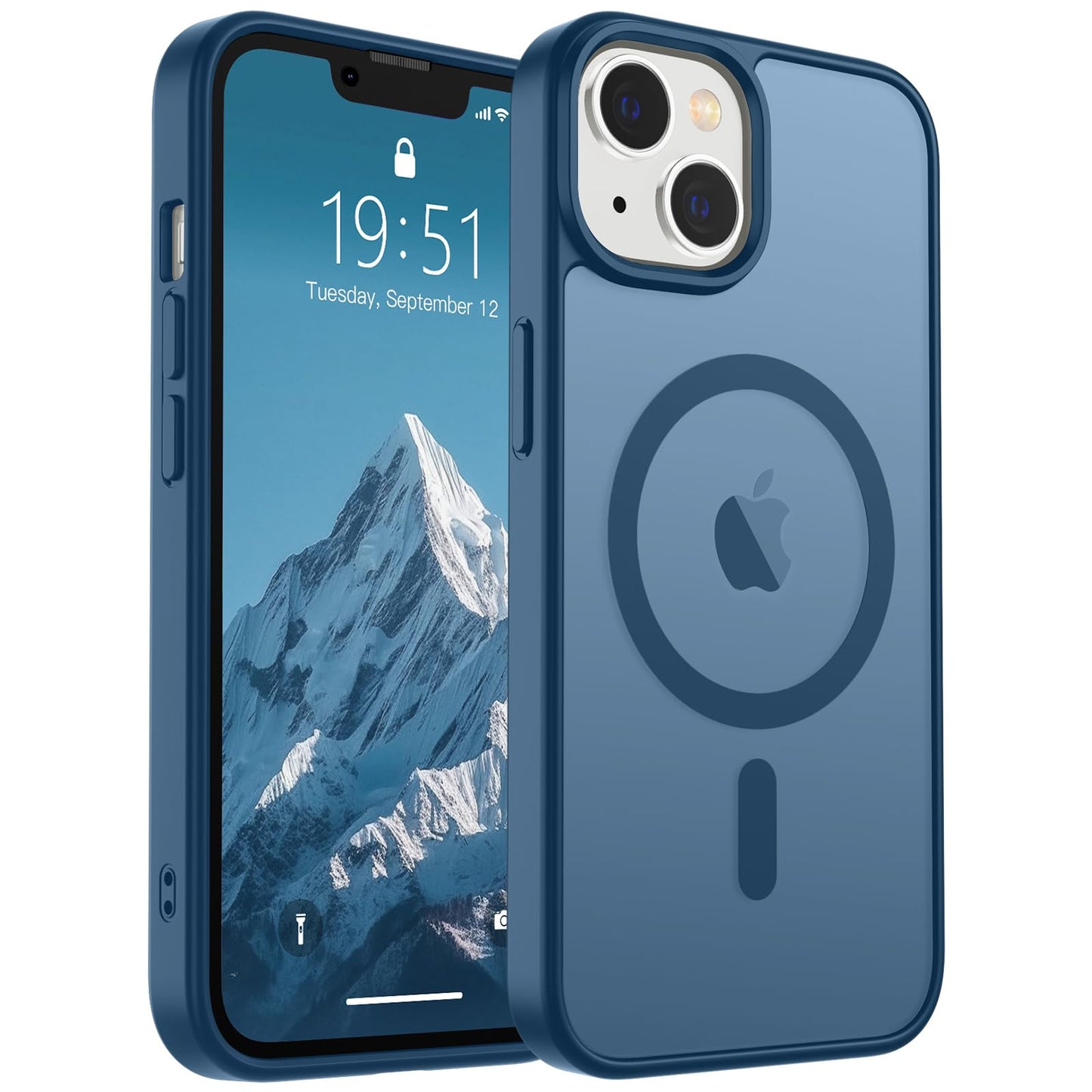 SUPFINE Magnetic for iPhone 17 Case (Compatible with MagSafe)(Military Grade Drop Protection) Translucent Matte Shockproof with Anti-Fingerprint Phone Cover,Black