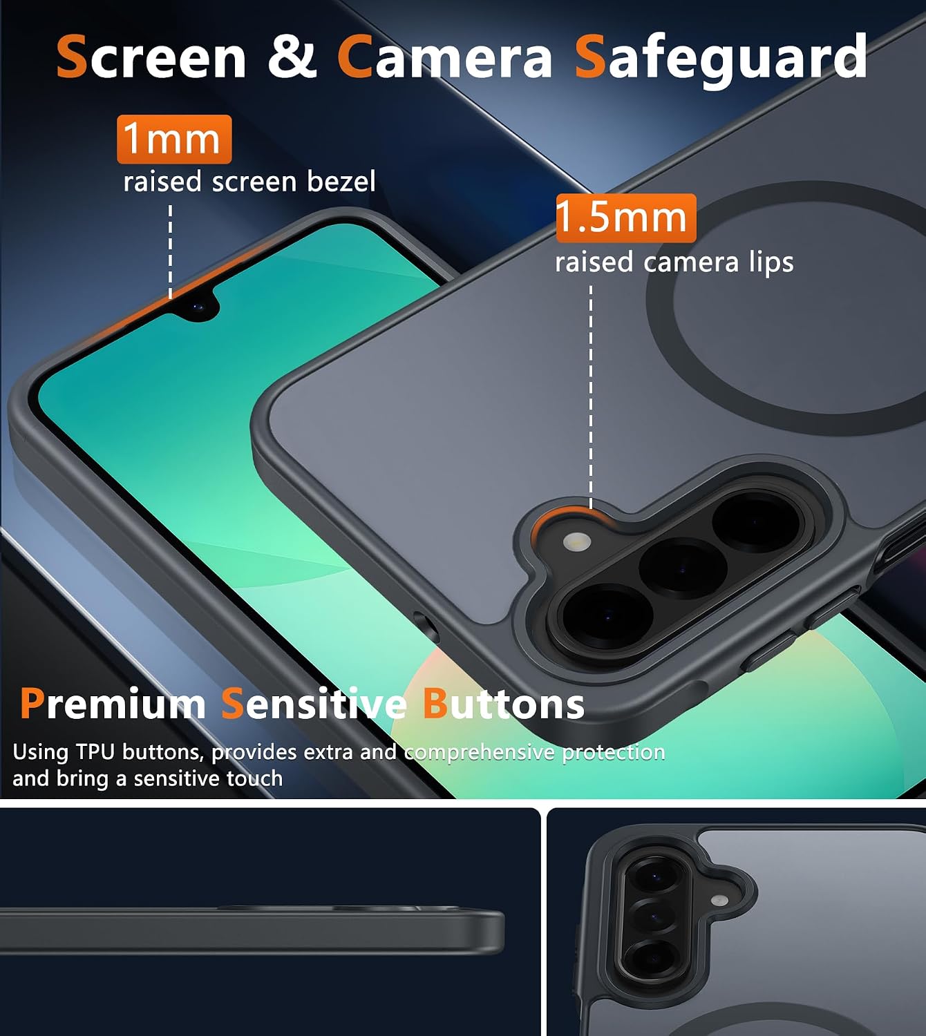 FNTCASE for Galaxy A26 5G Phone Case, Fit for Magsafe, Screen Protector