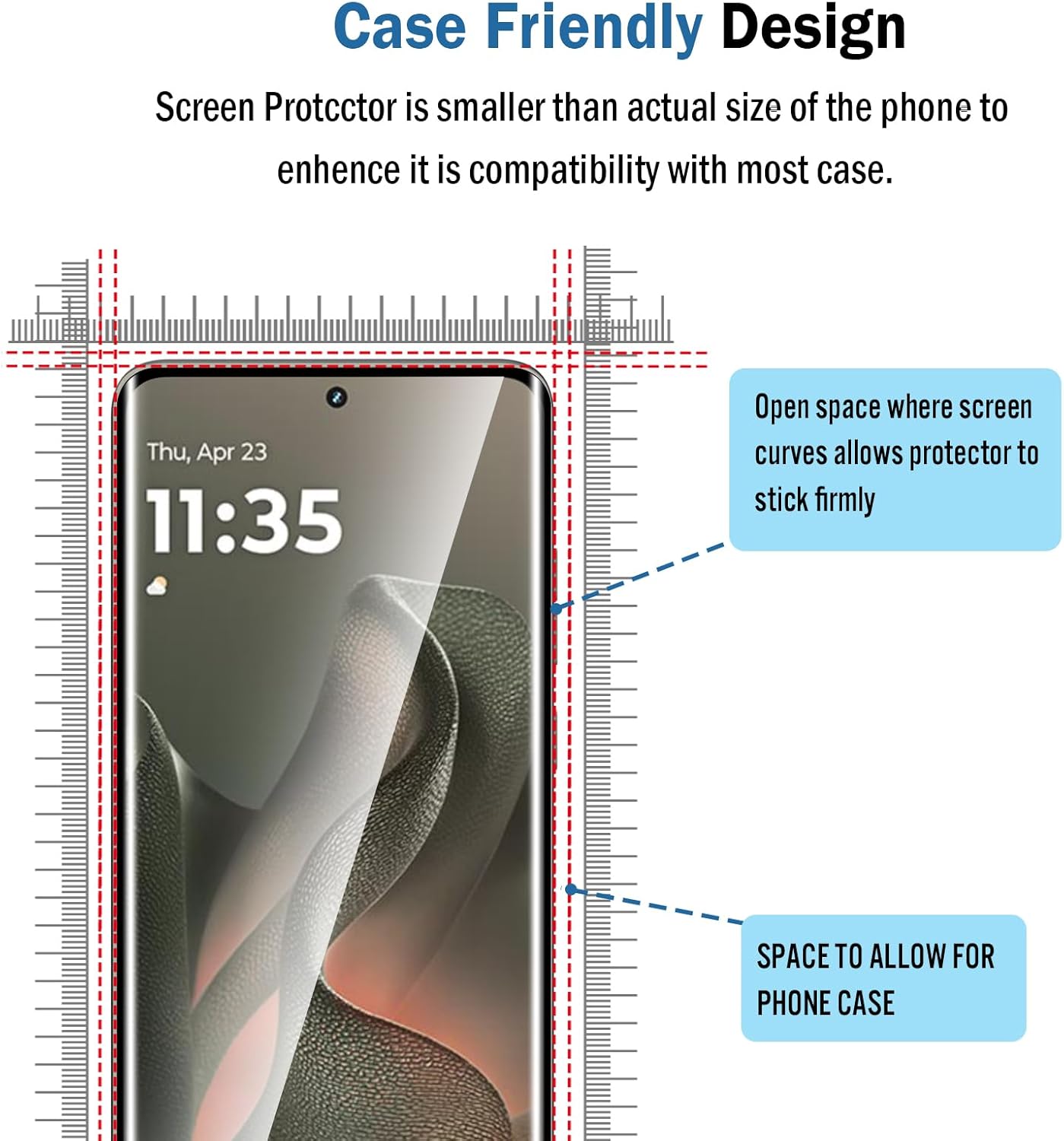 2 Pack 3D Compatible with Motorola Edge 2025/Moto Edge 60 Fusion/60 Pro Screen Protector,9H Tempered Glass Film,HD Clear Scratch Resistant,Bubble-Free for Moto Edge 2025 Screen Protector
