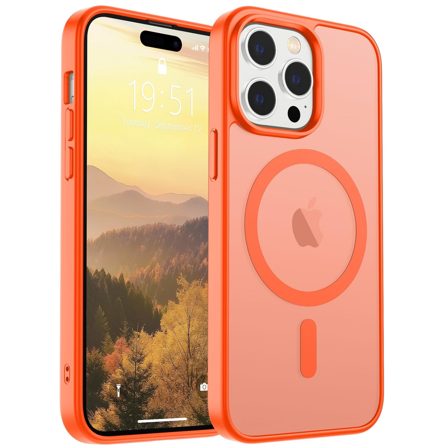 SUPFINE Magnetic for iPhone 17 Case (Compatible with MagSafe)(Military Grade Drop Protection) Translucent Matte Shockproof with Anti-Fingerprint Phone Cover,Black
