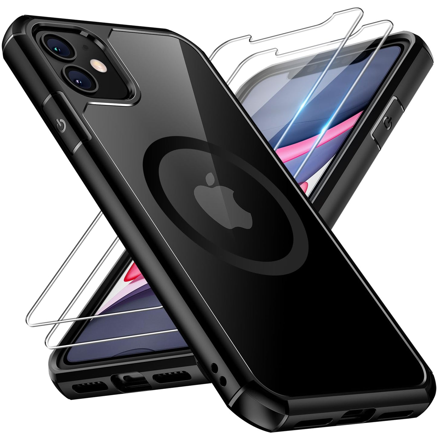 TAURI for iPhone 17 Case, Anti-Yellowing with Screen Protector, Military-Grade Protection Shockproof Slim Phone Case for iPhone 17, Clear