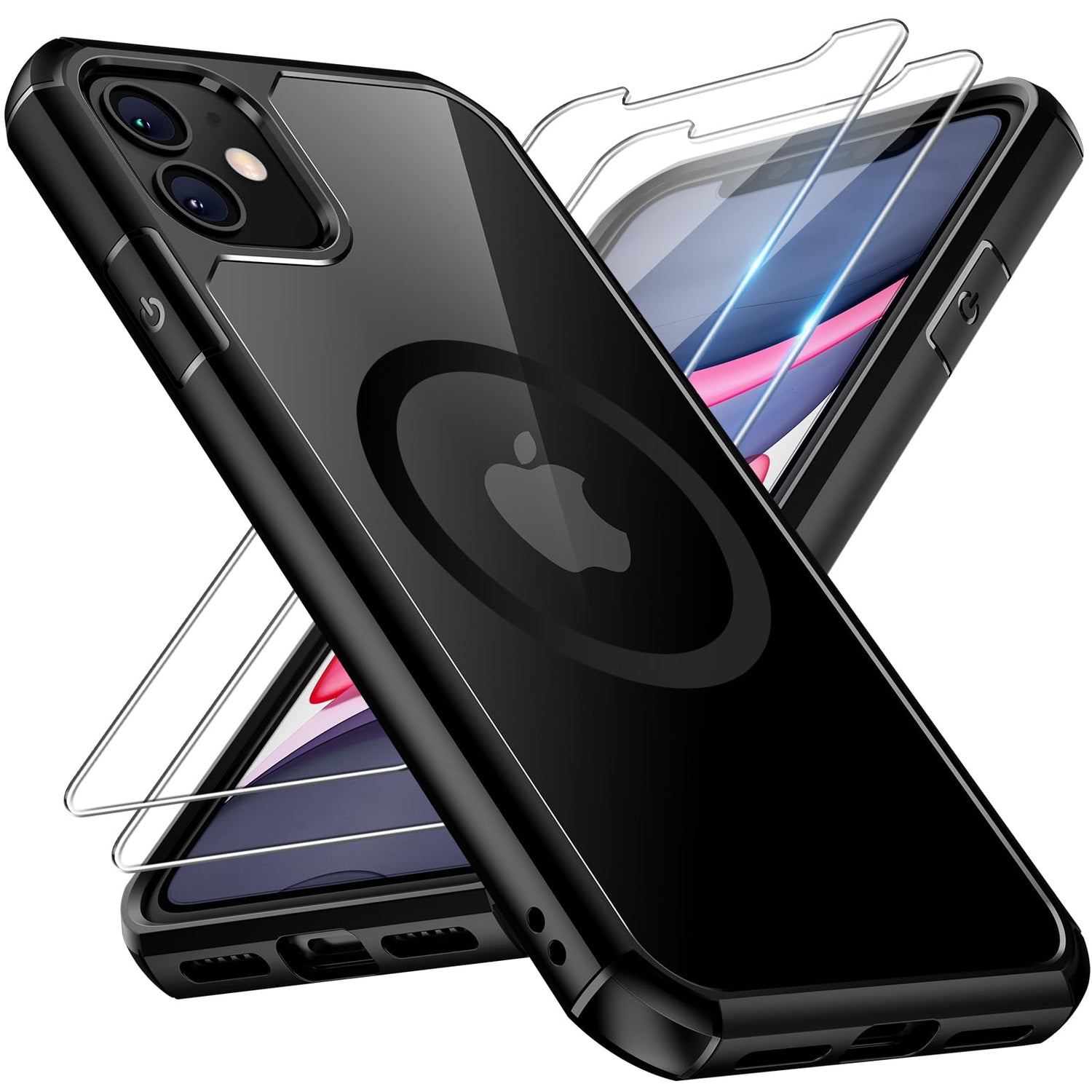 TAURI for iPhone 17 Case, Anti-Yellowing with Screen Protector, Military-Grade Protection Shockproof Slim Phone Case for iPhone 17, Clear