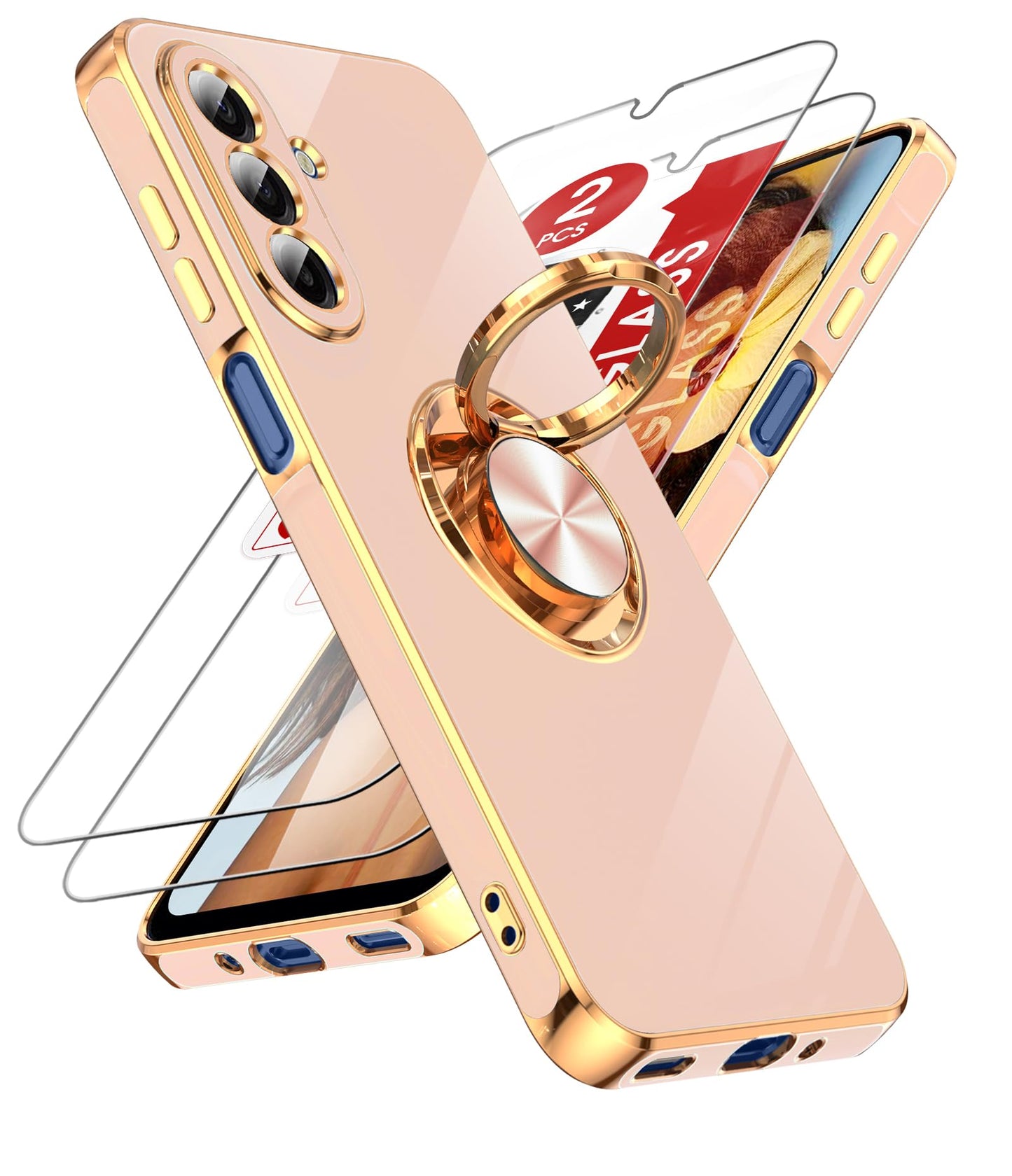 LeYi for Galaxy A37 5G Phone Case with 360°Rotatable Magnetic Kickstand