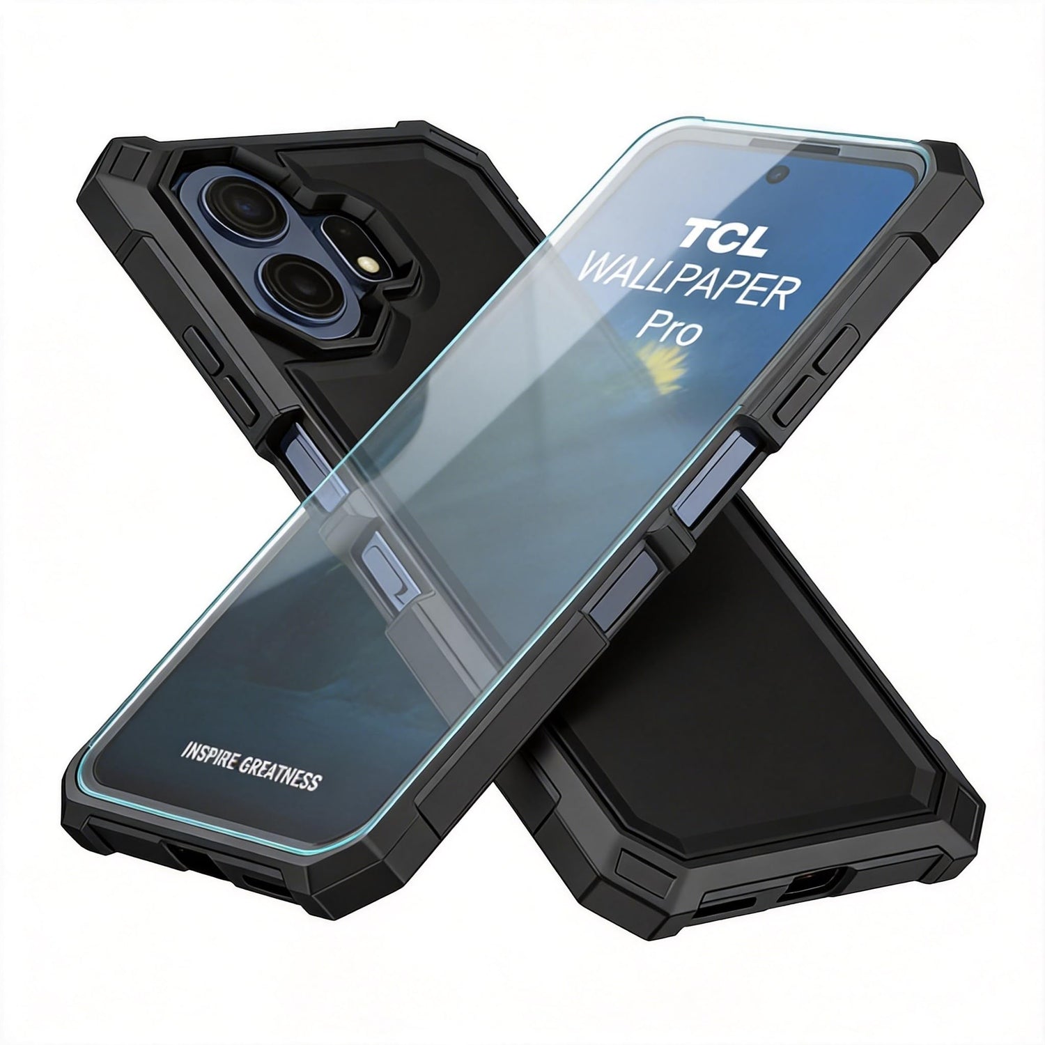 for TCL NXTPAPER 70 Pro 5G Phone Case with Screen Protector Clear
