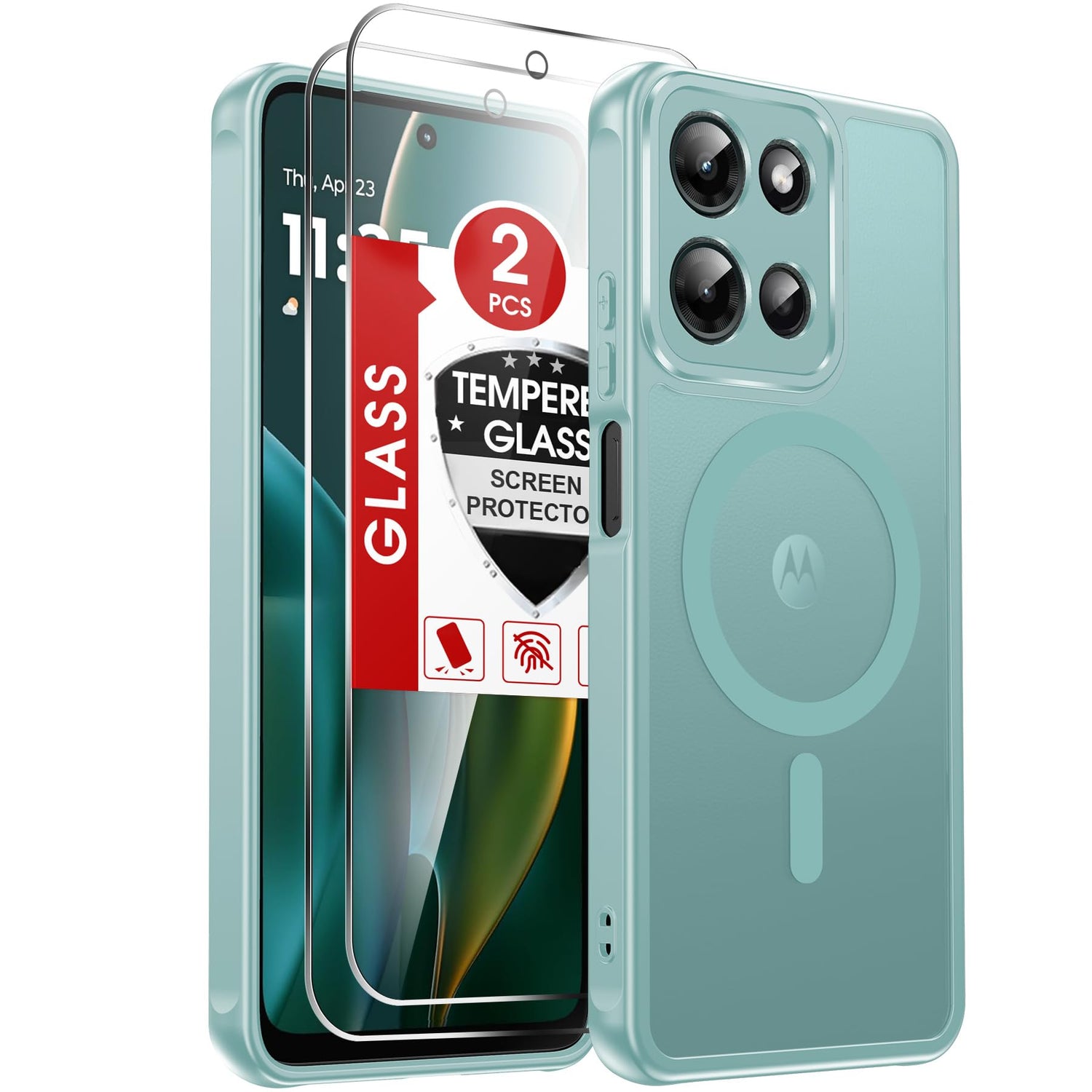 LeYi for Samsung Galaxy A57-5G Phone Case: MagSafe Fit 2 X Screen Protector