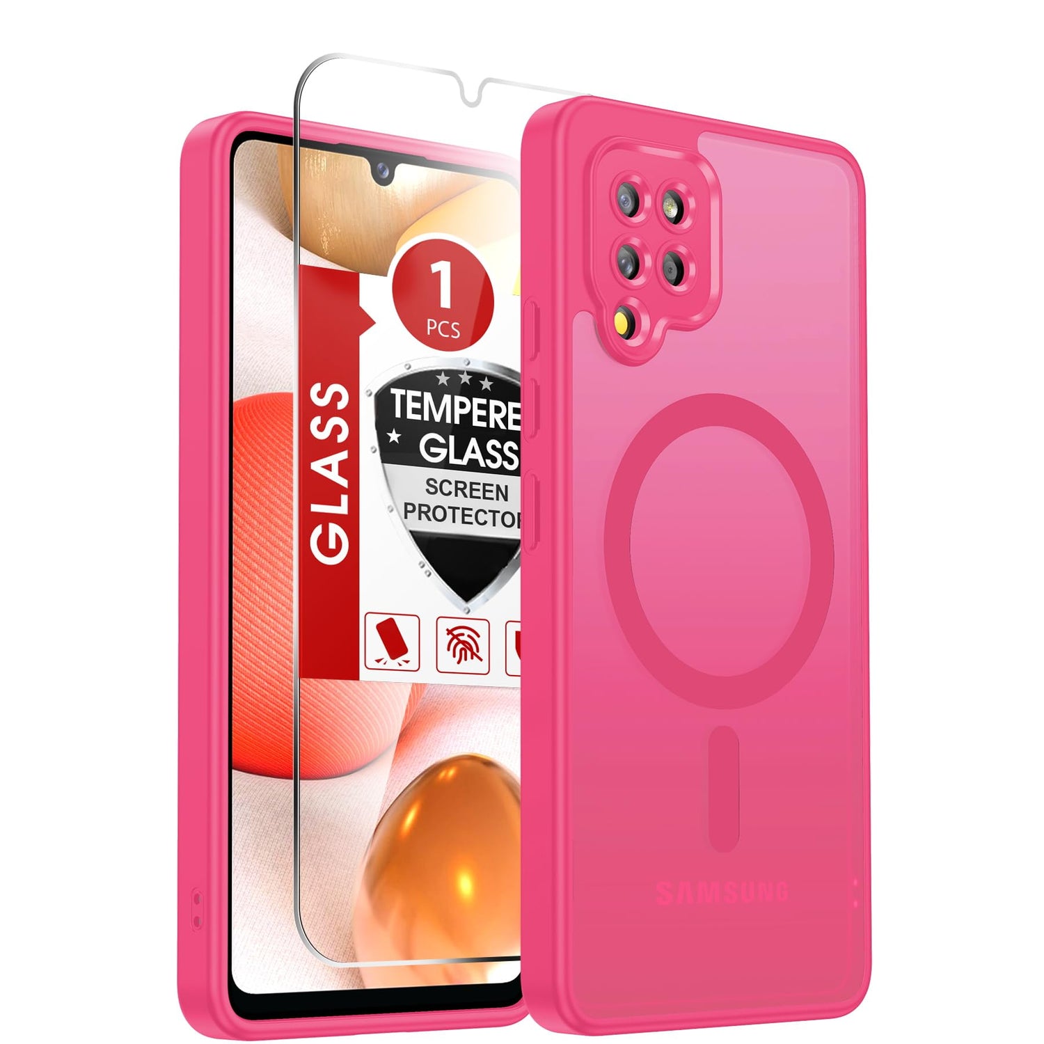 LeYi for Samsung Galaxy A57-5G Phone Case: MagSafe Fit 2 X Screen Protector