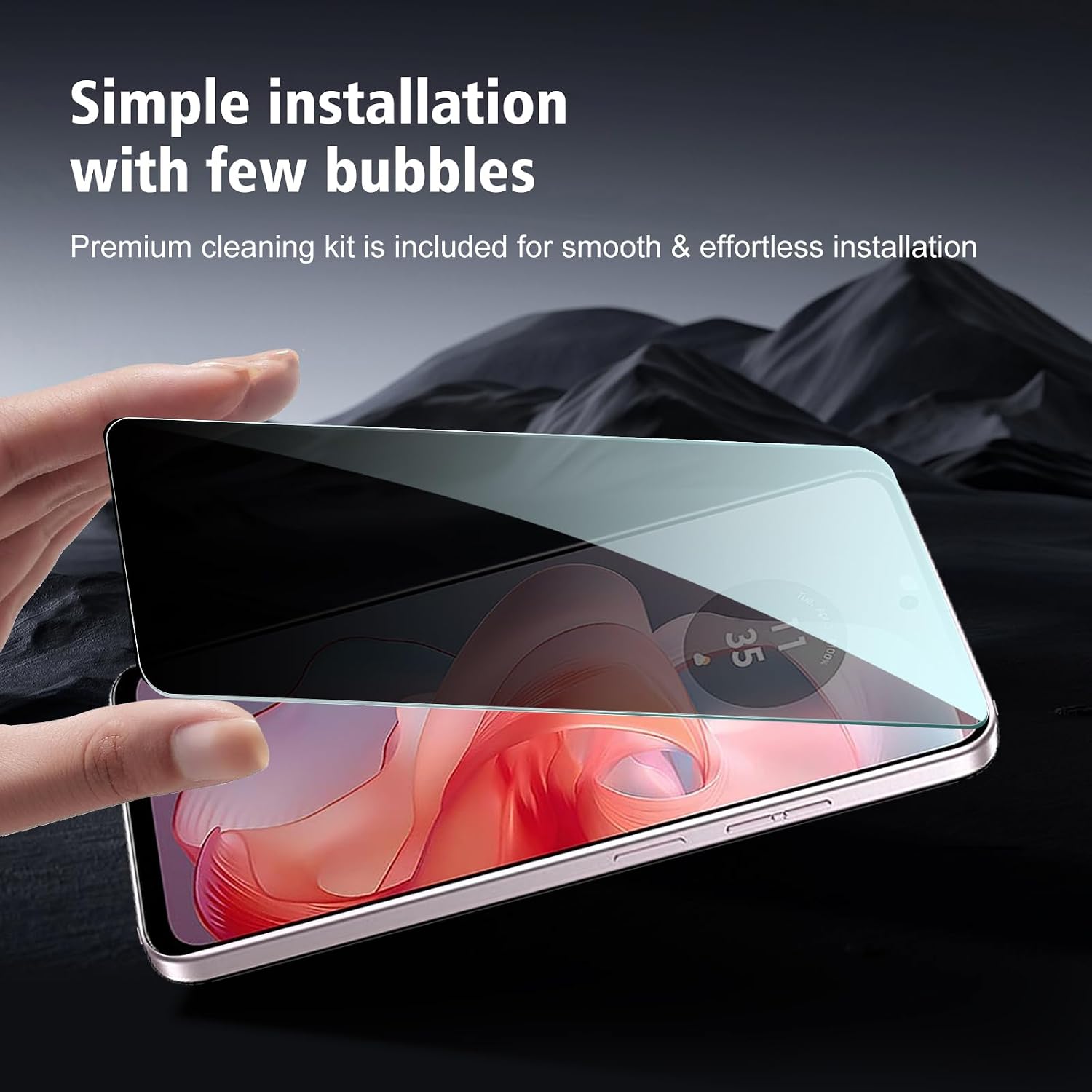 3 Pack for Motorola Moto G Power 2024 Privacy Screen Protector, Anti Spy Tempered Glass, 9H Hardness, Scratch Resistant
