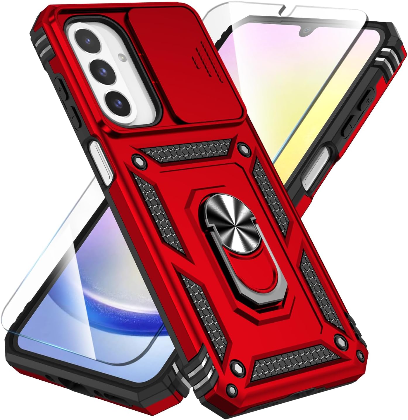SunStory for Samsung Galaxy A26 5G Phone Case with Rotated Ring Kickstand