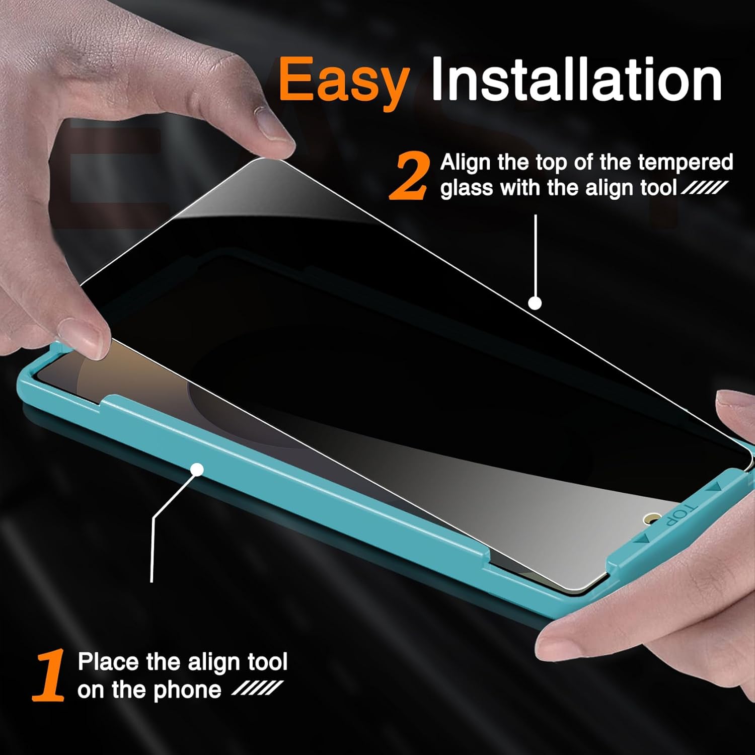 Milomdoi 3 Pack Privacy Screen Protector for Samsung Galaxy S25 Ultra Tempered Glass with 3 Pack Camera Lens Protector, Ultra 9H Accessories [Support Fingerprint Unlock] Black