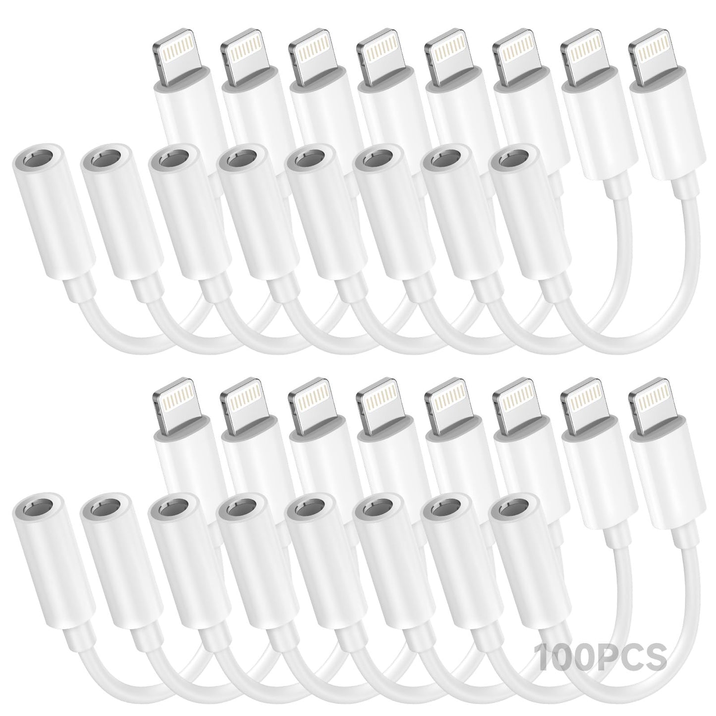 [Apple MFi Certified] 2 Pack Lightning to 3.5 mm Headphone Jack Adapter, iPhone Aux Adapter Converter Dongle Audio Cable Compatible with iPhone 14 13 12 11 X XS 8 7