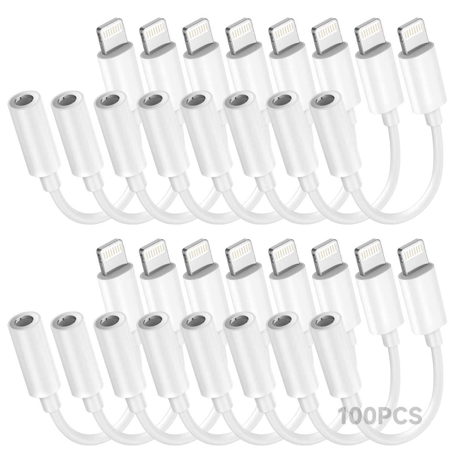 [Apple MFi Certified] 2 Pack Lightning to 3.5 mm Headphone Jack Adapter, iPhone Aux Adapter Converter Dongle Audio Cable Compatible with iPhone 14 13 12 11 X XS 8 7