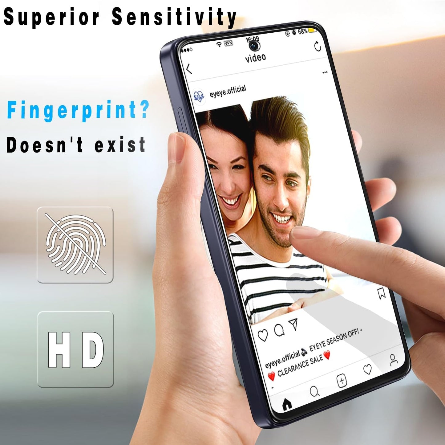 Slanku (3 Pack for Motorola Moto G Power 5G 2025 Screen Protector, 9H Tempered Glass, Touch Sensitivity, Scratch Resistant, Case Friendly