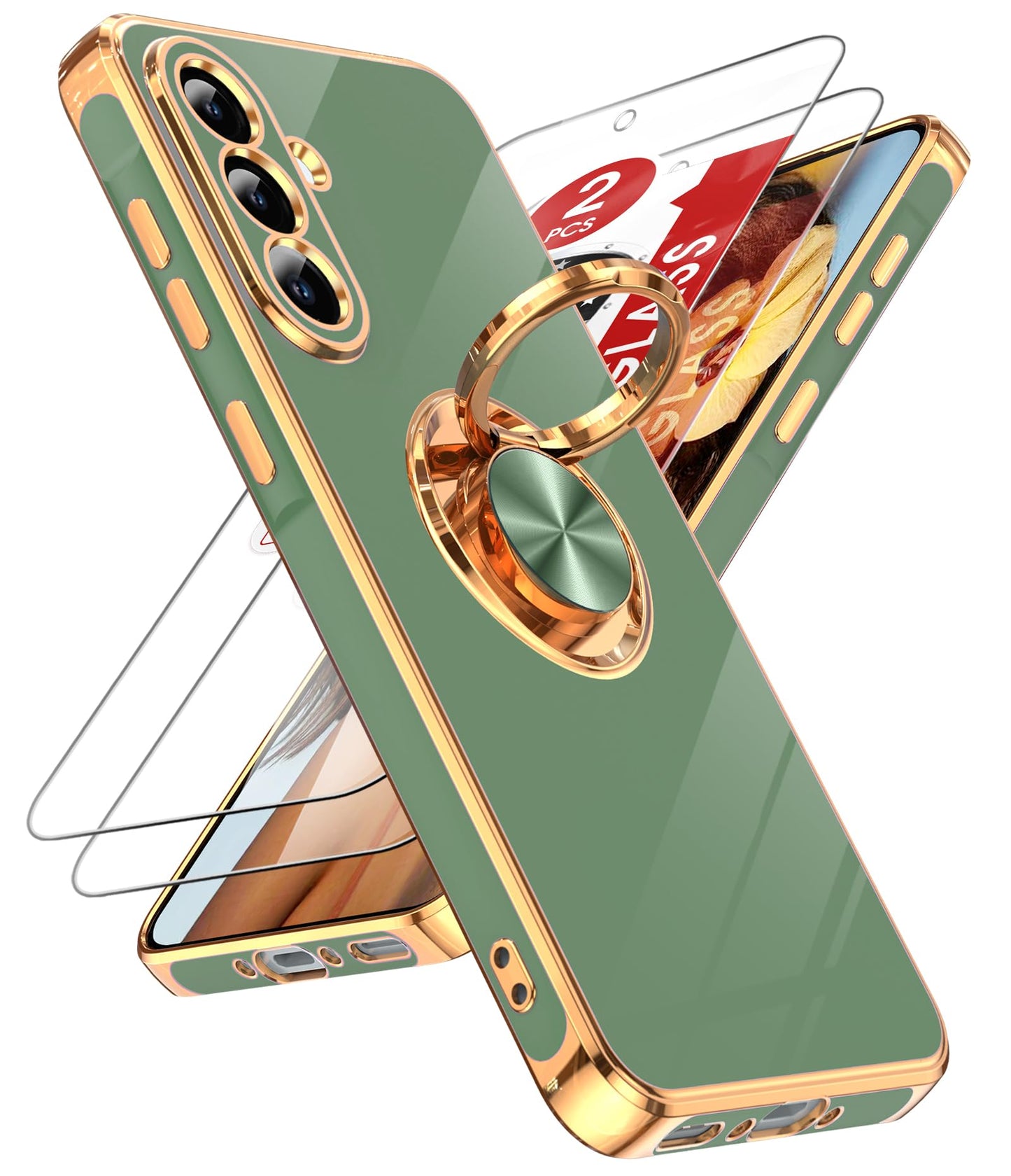 LeYi for Galaxy A37 5G Phone Case with 360°Rotatable Magnetic Kickstand