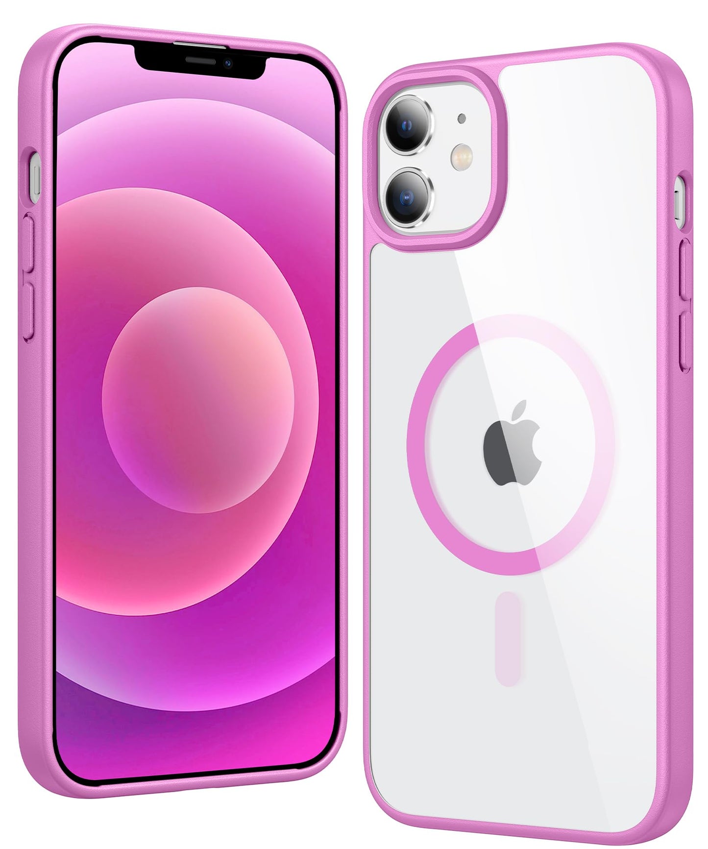 FNTCASE for iPhone 17 Case Clear: Magnetic Phone Cases with Screen Protector Drop Proof Compatible with Magsafe Slim Anti Yellowing Rugged Shockproof Protective Transparent Cell Cover (A-Clear)