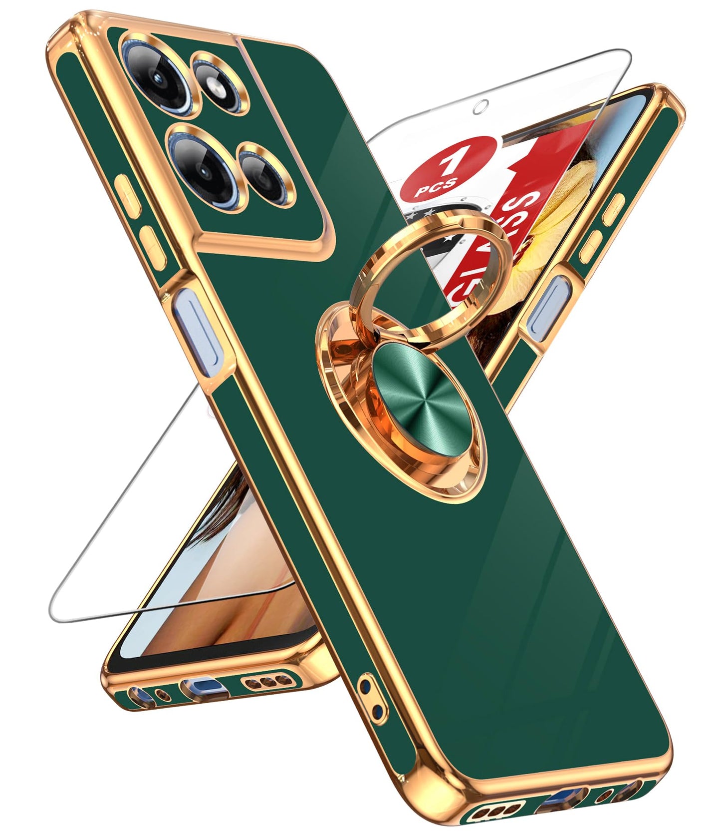 LeYi for Galaxy A37 5G Phone Case with 360°Rotatable Magnetic Kickstand