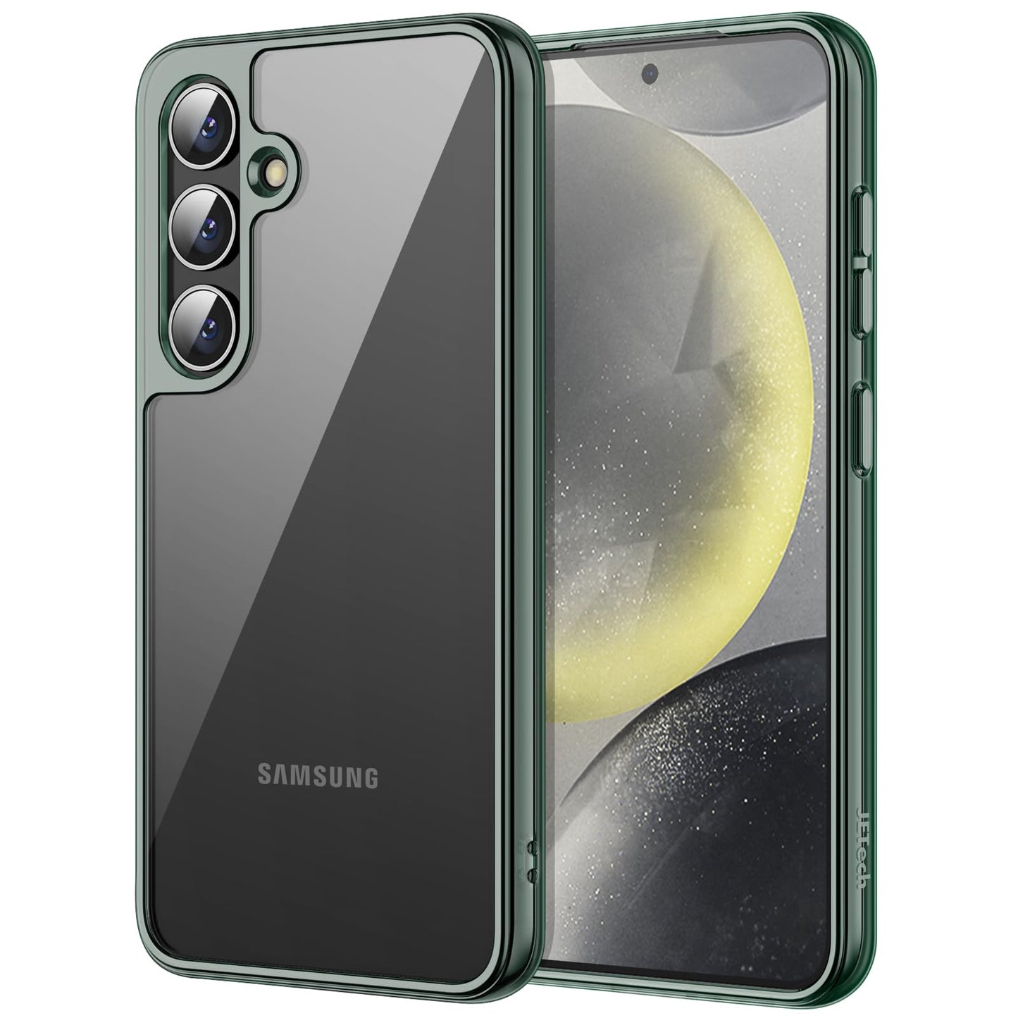 JETech Case for Samsung Galaxy S24 Ultra 5G, Non-Yellowing Shockproof Bumper Protective Phone Cover, Anti-Scratch Hard PC Back (Clear)