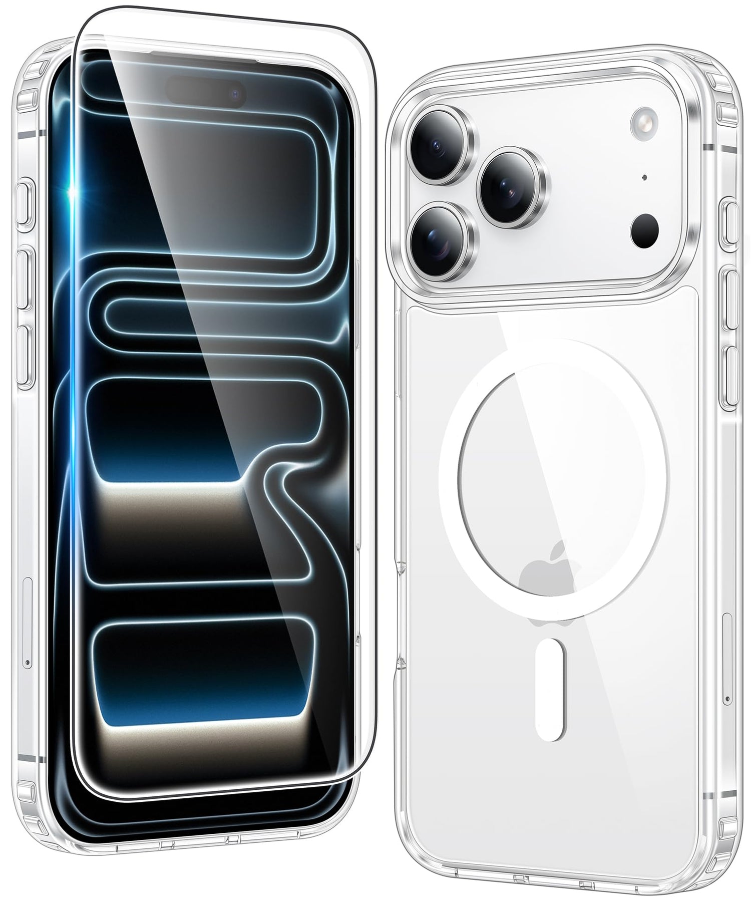 FNTCASE for Motorola Moto G-Power-5G-2026 Case: for Moto G Power 2025 Case Clear Slim Anti Yellowing Cell Phone Cover - Rugged Shockproof Protective Bumper Transparent Phonecase (Clear Magnetic)