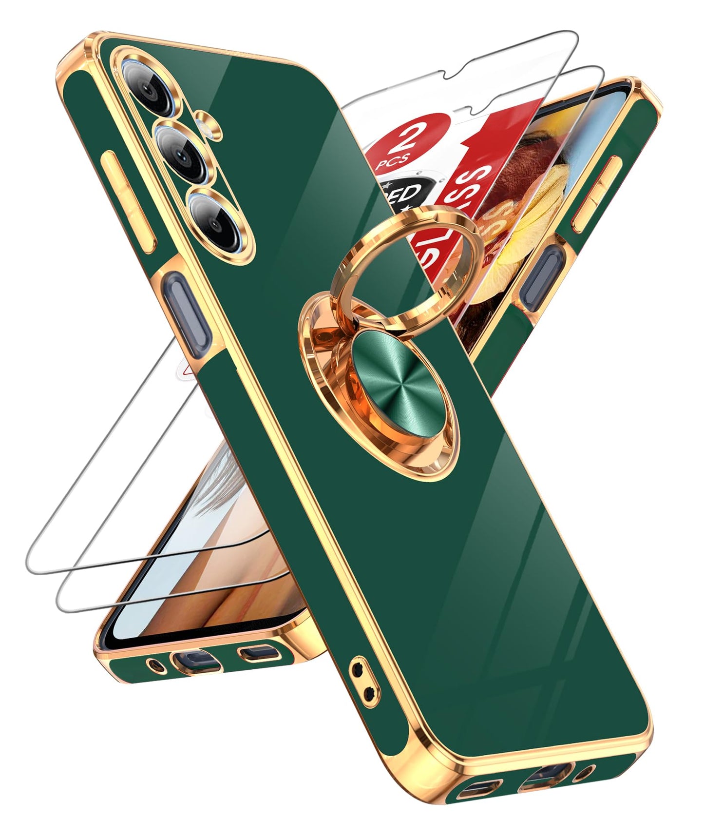 LeYi for Galaxy A37 5G Phone Case with 360°Rotatable Magnetic Kickstand