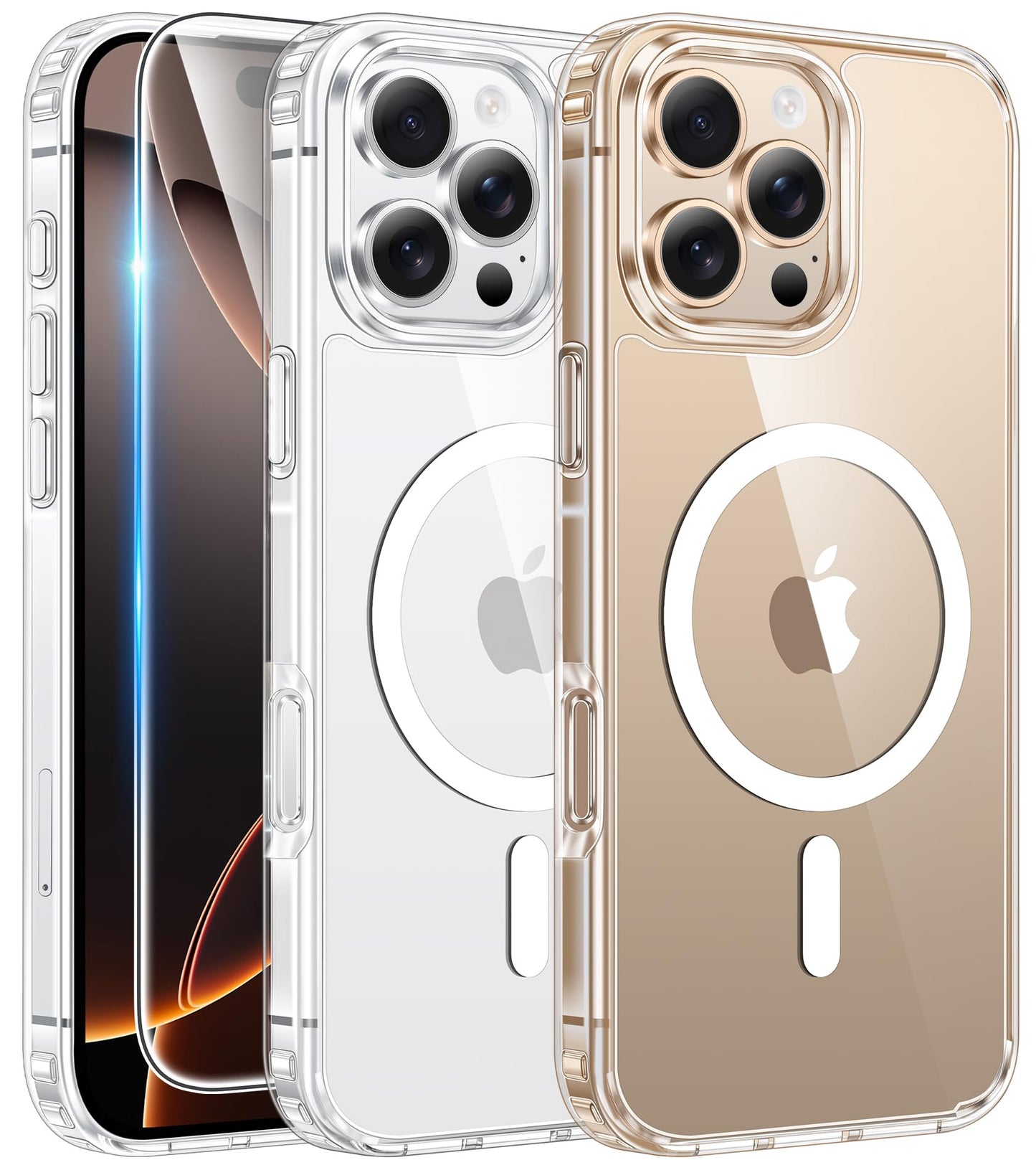 FNTCASE for Motorola Moto G-Power-5G-2026 Case: for Moto G Power 2025 Case Clear Slim Anti Yellowing Cell Phone Cover - Rugged Shockproof Protective Bumper Transparent Phonecase (Clear Magnetic)