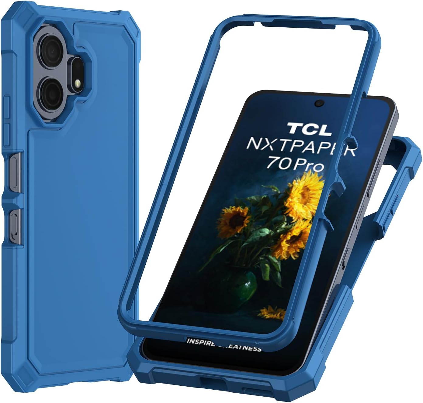 Case for TCL Nxtpaper 70 Pro 5G with Screen Protector Full Body Protection