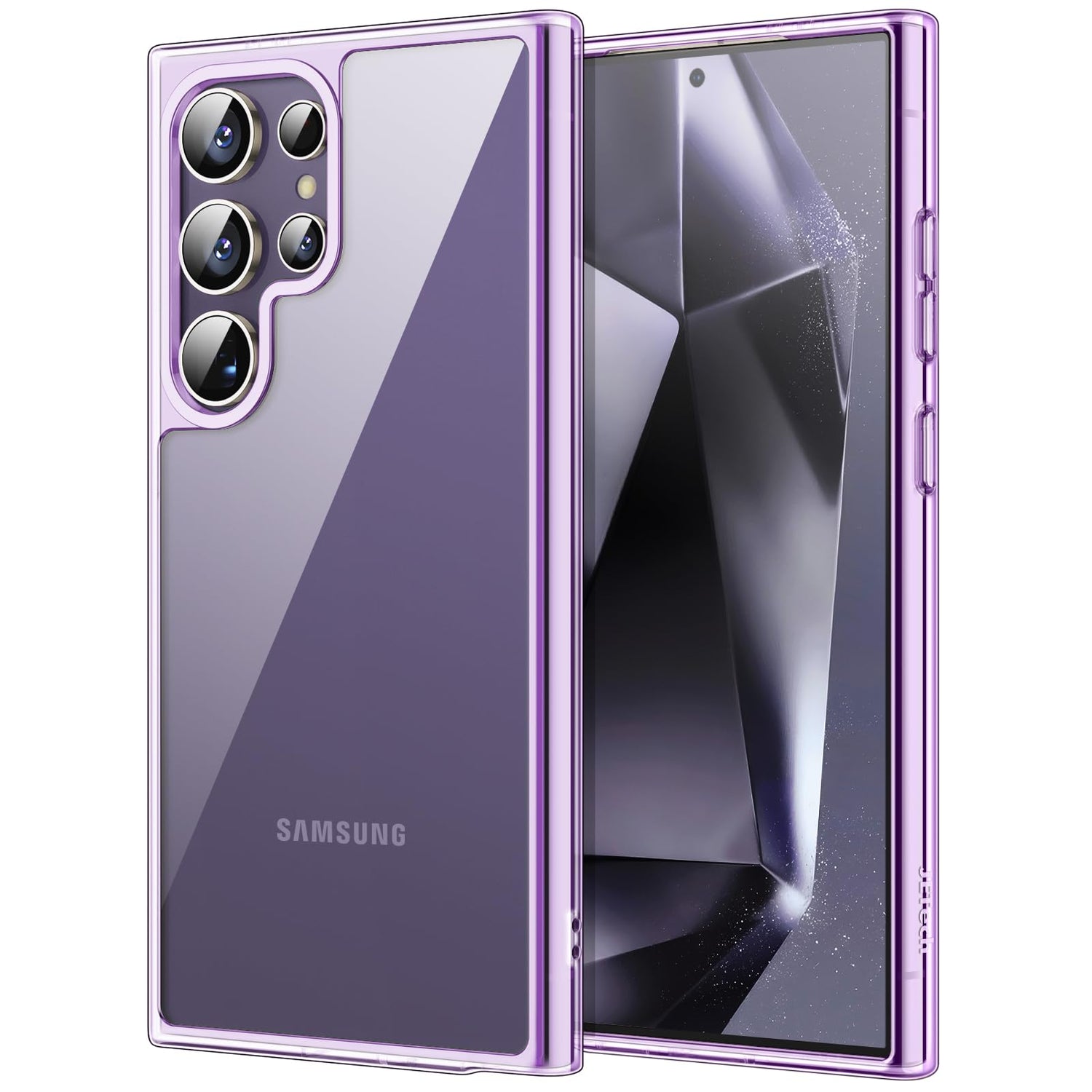 JETech Case for Samsung Galaxy S24 Ultra 5G, Non-Yellowing Shockproof Bumper Protective Phone Cover, Anti-Scratch Hard PC Back (Clear)