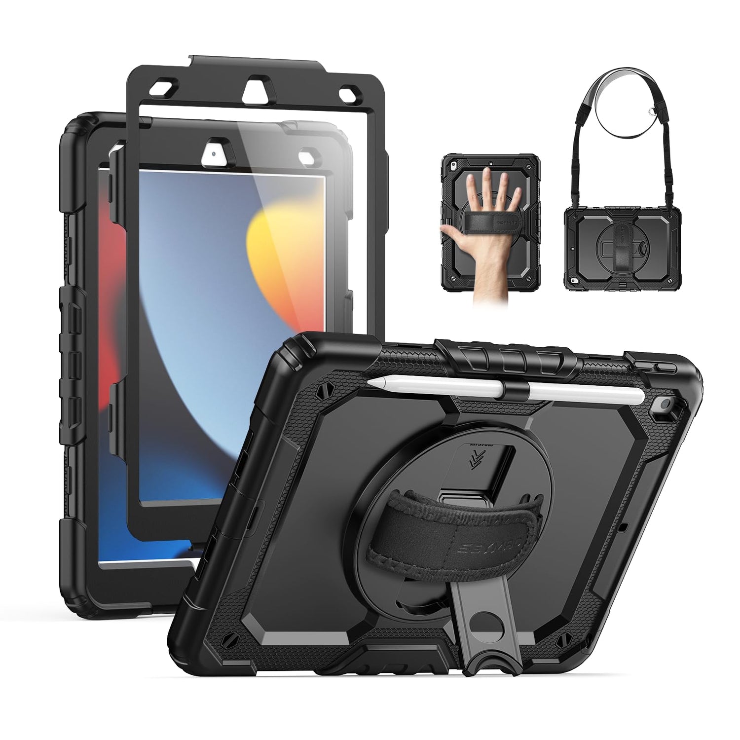 SEYMAC Case for iPad Pro 13 Inch M5 / M4 (2025/2024), Black