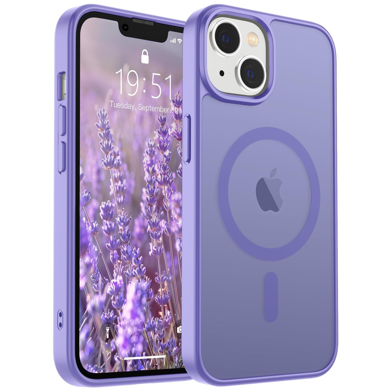 SUPFINE Magnetic for iPhone 17 Case (Compatible with MagSafe)(Military Grade Drop Protection) Translucent Matte Shockproof with Anti-Fingerprint Phone Cover,Black