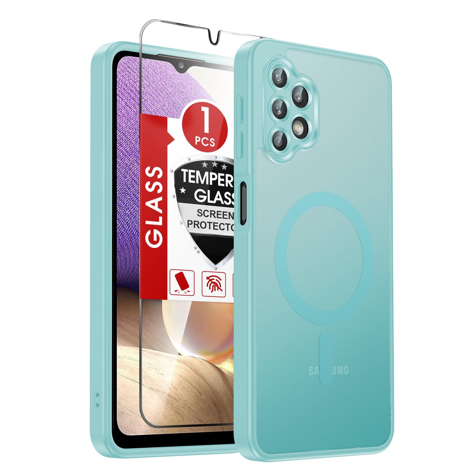 LeYi for Samsung Galaxy A57-5G Phone Case: MagSafe Fit 2 X Screen Protector