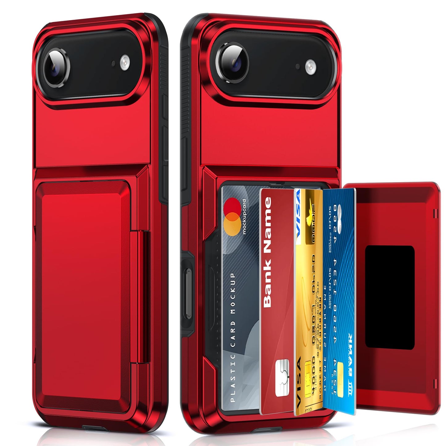 LeYi for iPhone-17 Wallet Case Clear: i Phone iphone17 Cases with Card Holder Protective iohone 17case Cover Women Funda para Heavy Duty Military Grade Hard Men ipone i17, Transparent