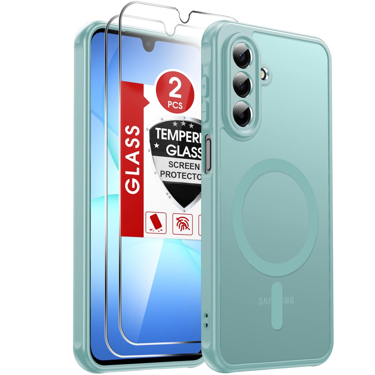 LeYi for Samsung Galaxy A57-5G Phone Case: MagSafe Fit 2 X Screen Protector