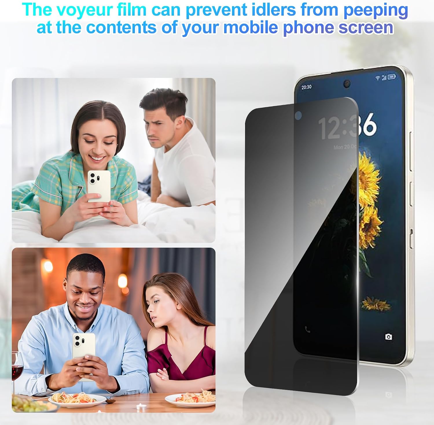 2 Pack Privacy Screen Protector for TCL NXTPAPER 70 Pro