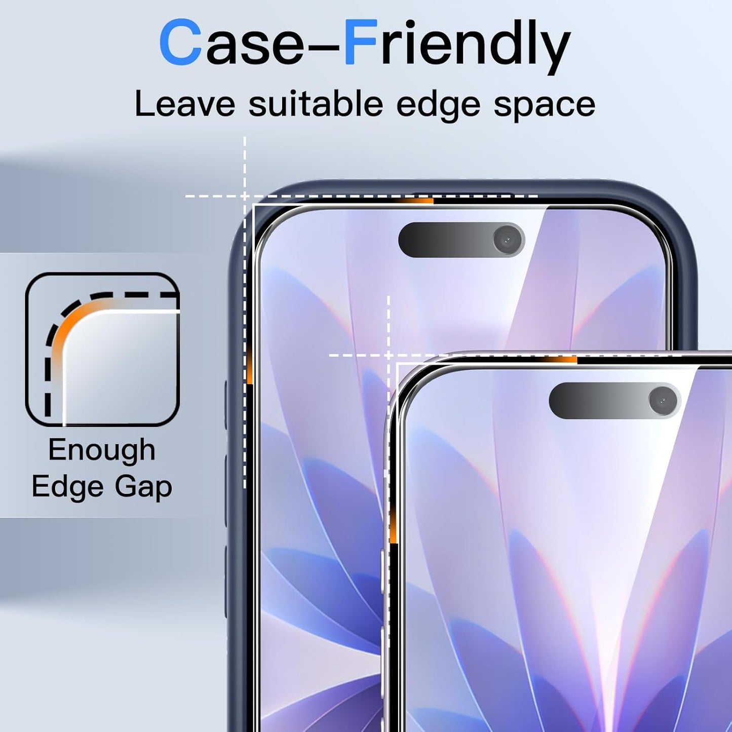 JETech Privacy Screen Protector for iPhone 17 6.3-Inch, Anti-Spy Tempered Glass Film with Easy Installation Tool, 2-Pack