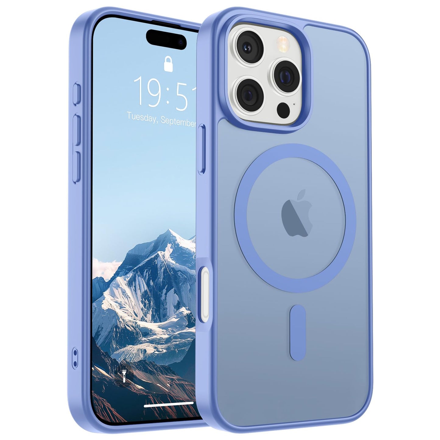 SUPFINE Magnetic for iPhone 17 Case (Compatible with MagSafe)(Military Grade Drop Protection) Translucent Matte Shockproof with Anti-Fingerprint Phone Cover,Black