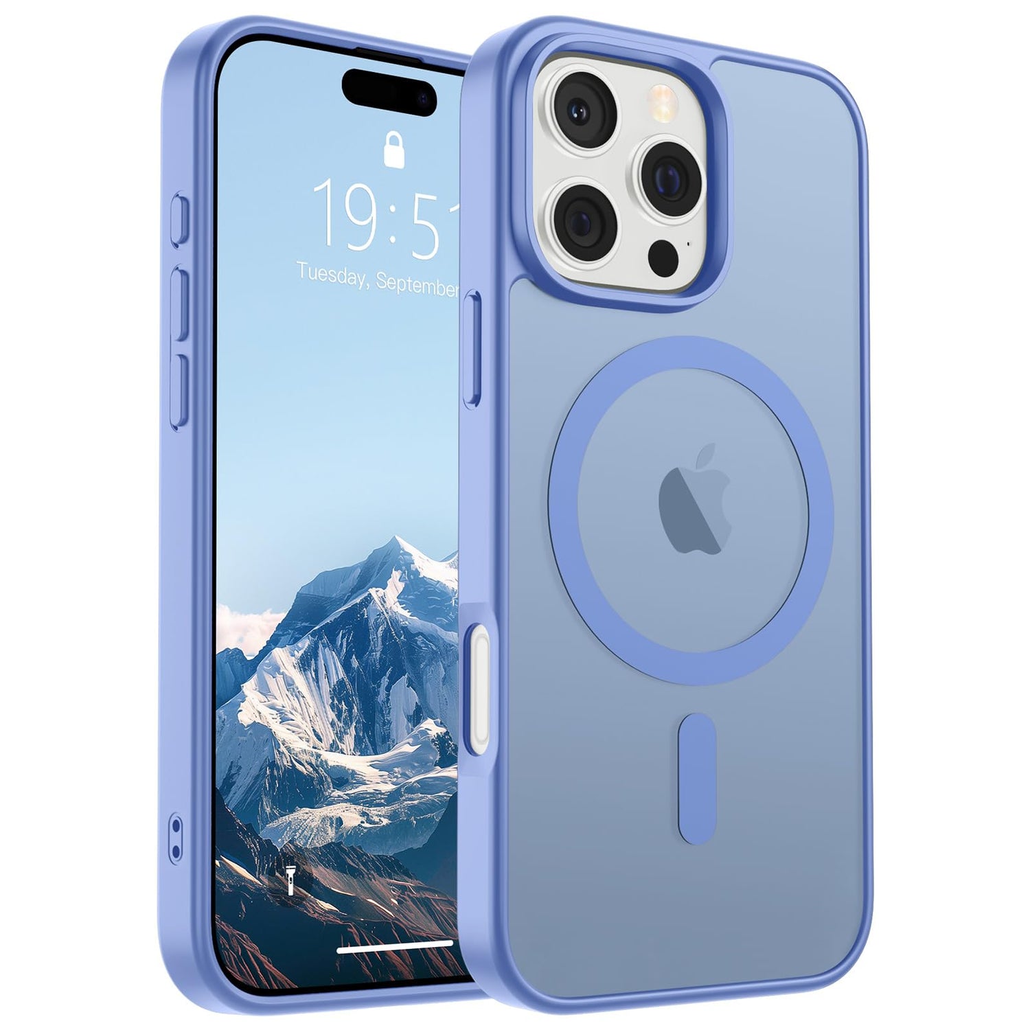SUPFINE Magnetic for iPhone 17 Case (Compatible with MagSafe)(Military Grade Drop Protection) Translucent Matte Shockproof with Anti-Fingerprint Phone Cover,Black