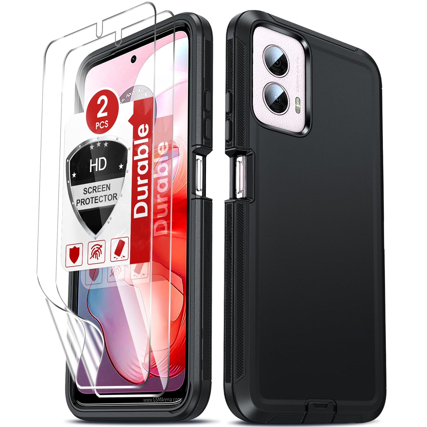 LeYi for Moto G-Power-2025 Case 5G:【NOT FIT G 5G 2025】 Motorola G Power 2025 Case with Tempered Glass Screen Protector, 3 in 1 Rugged Cover, Military Grade Shockproof Cell Phone Funda, Teal