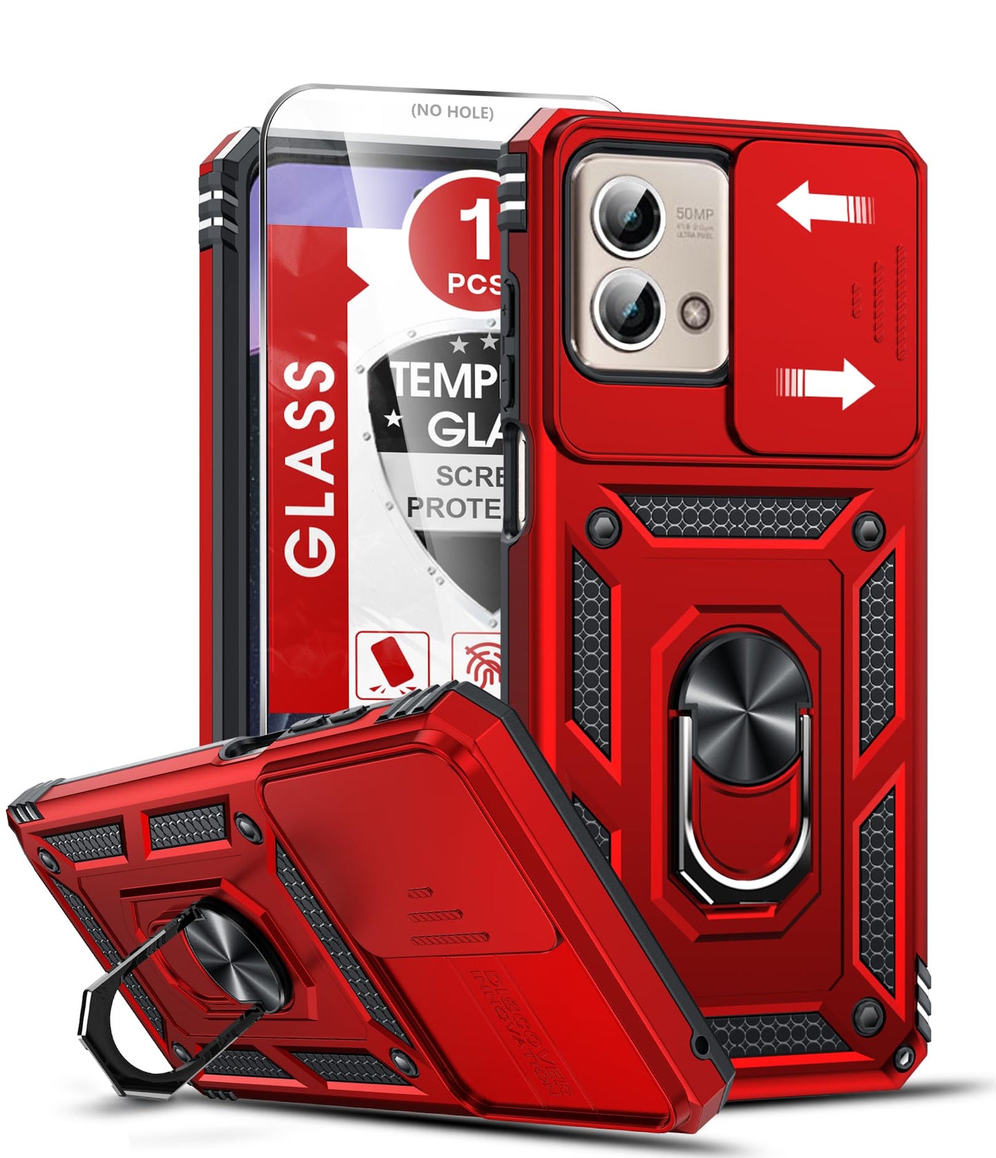 LeYi for Motorola Moto G Stylus 2025-Case: 【𝐍𝐨𝐭 𝐅𝐢𝐭 𝐌𝐨𝐭𝐨 𝐆 𝟐𝟎𝟐𝟓】Moto G Stylus 2026 Case 5G, Slide Camera Cover Screen Protector, Tough Armor Android Unlocked Phone Magnetic Stand, Black