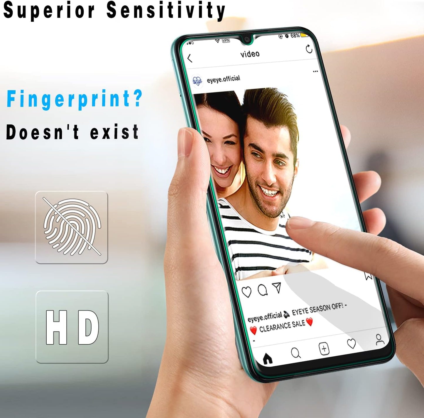 Slanku [3 Pack] Screen Protector for Samsung Galaxy A13 5G Tempered Glass, Anti Scratch, Bubbles Free, Easy to install