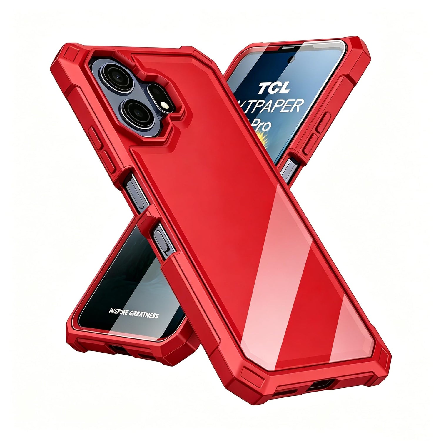 for TCL NXTPAPER 70 Pro 5G Phone Case with Screen Protector Clear