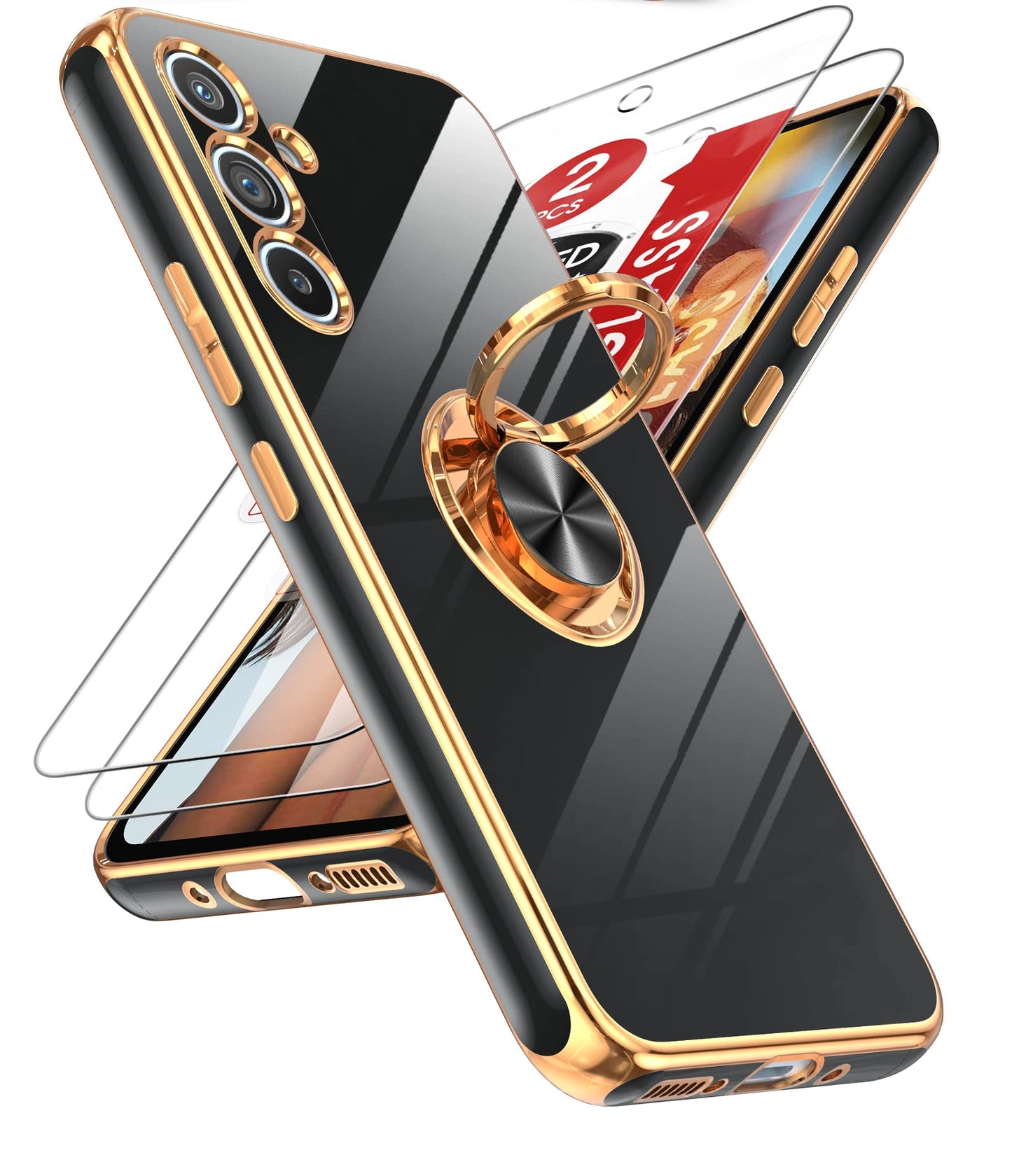 LeYi for Galaxy A37 5G Phone Case with 360°Rotatable Magnetic Kickstand