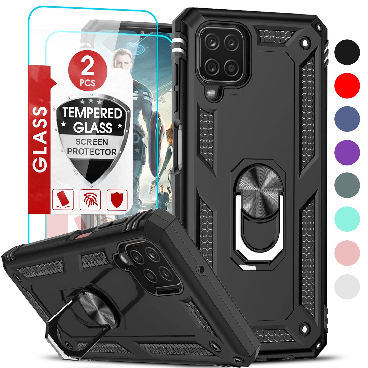 LeYi for Motorola Moto G Stylus 2025-Case: 【𝐍𝐨𝐭 𝐅𝐢𝐭 𝐌𝐨𝐭𝐨 𝐆 𝟐𝟎𝟐𝟓】Moto G Stylus 2026 Case 5G, Slide Camera Cover Screen Protector, Tough Armor Android Unlocked Phone Magnetic Stand, Black
