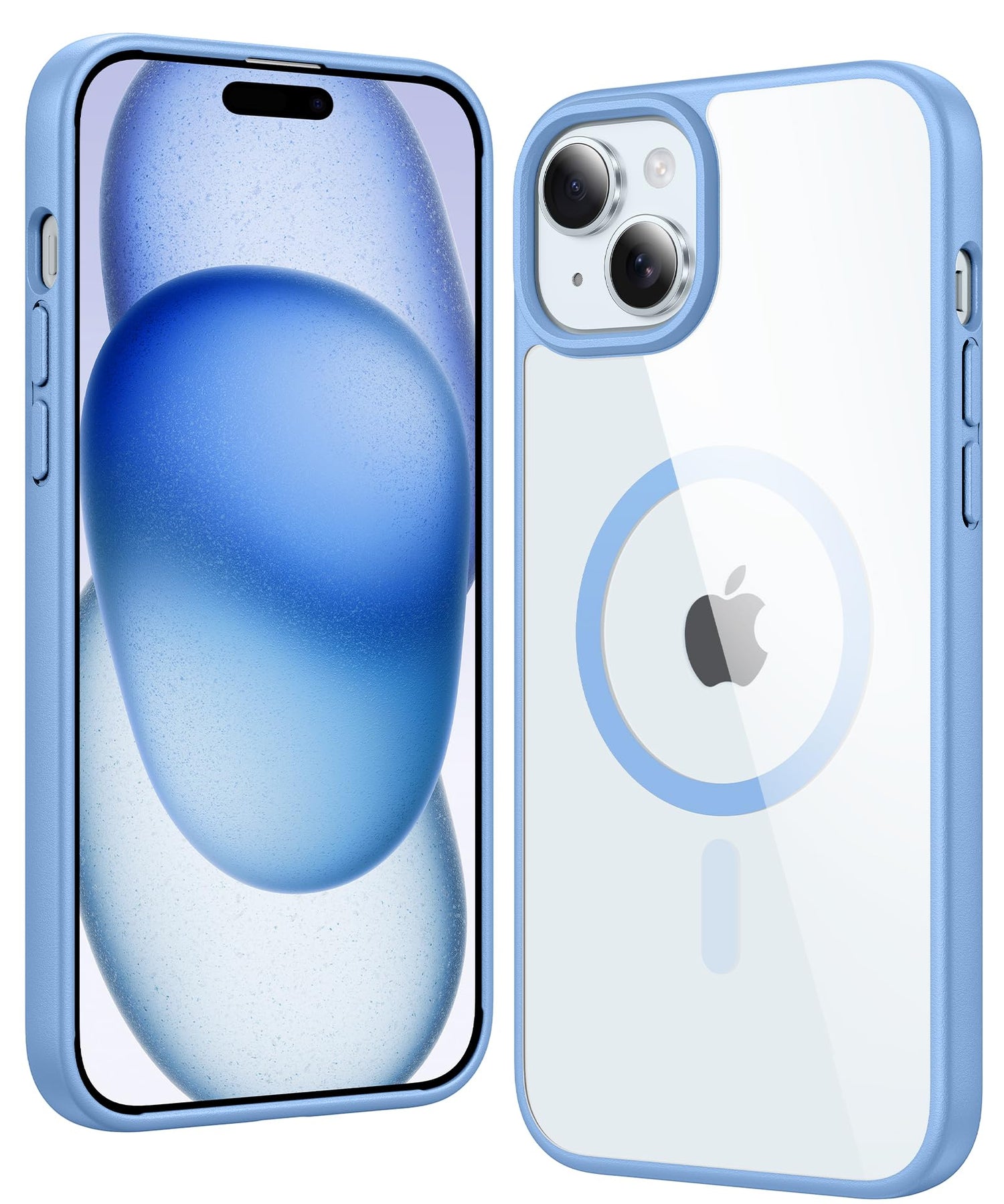 FNTCASE for iPhone 17 Case Clear: Magnetic Phone Cases with Screen Protector Drop Proof Compatible with Magsafe Slim Anti Yellowing Rugged Shockproof Protective Transparent Cell Cover (A-Clear)