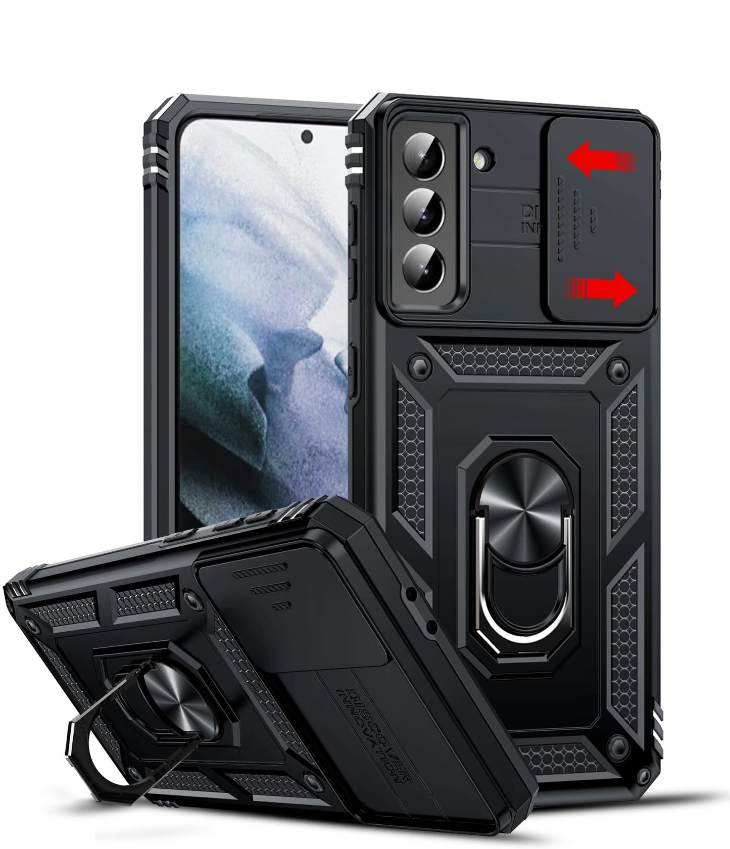 LeYi for Motorola Moto G Stylus 2025-Case: 【𝐍𝐨𝐭 𝐅𝐢𝐭 𝐌𝐨𝐭𝐨 𝐆 𝟐𝟎𝟐𝟓】Moto G Stylus 2026 Case 5G, Slide Camera Cover Screen Protector, Tough Armor Android Unlocked Phone Magnetic Stand, Black