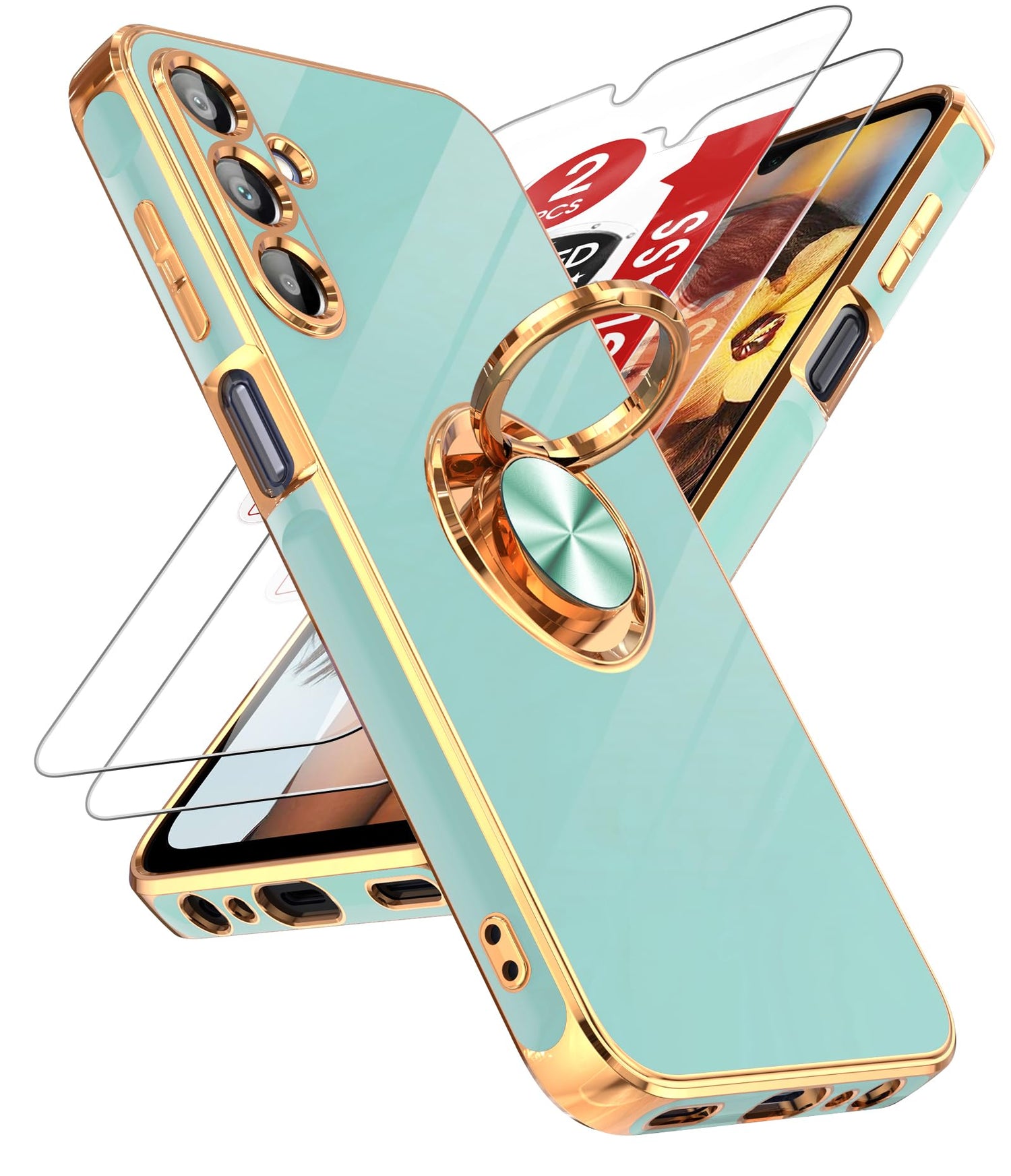 LeYi for Galaxy A37 5G Phone Case with 360°Rotatable Magnetic Kickstand