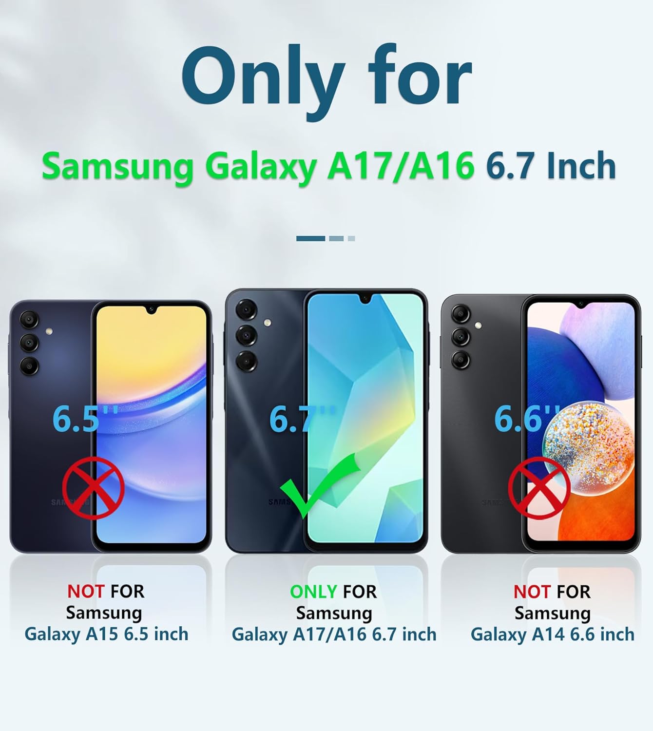 FNTCASE for Galaxy A17/A16-5G Case: Samsung A17 5G Military-Grade Dropproof Phone Cover with Kickstand & Slide Camera Cover | Protective Heavy Duty Rugged Phone Case Bumper Textured Protector (Blue)