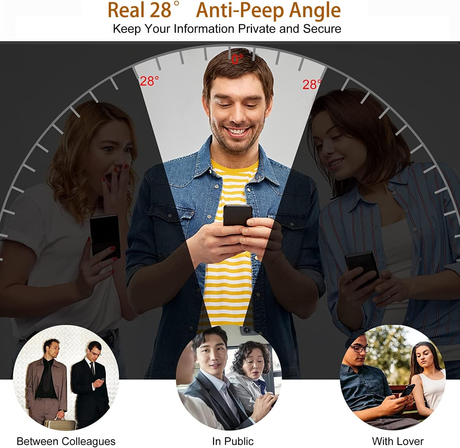 [2+2] Privacy Tempered Glass Screen Protector Designed for [Samsung Galaxy S21 Plus/ S21+ 5G 6.7”] [NOT FOR S21] with Camera Lens Tempered Glass Protector [Fingerprint Unlock] [Bubble Free]