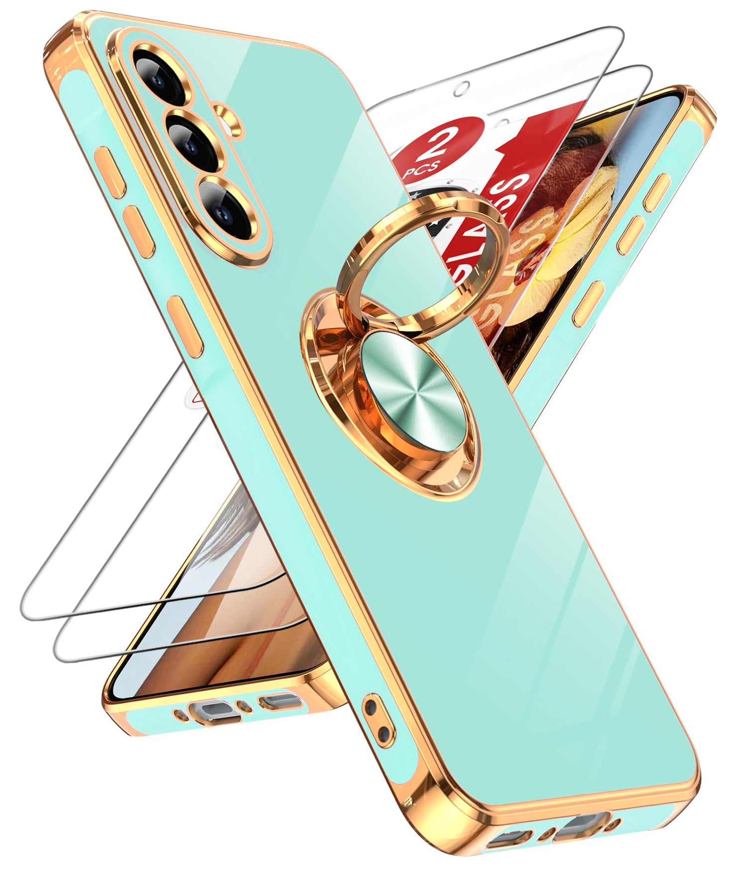 LeYi for Galaxy A37 5G Phone Case with 360°Rotatable Magnetic Kickstand