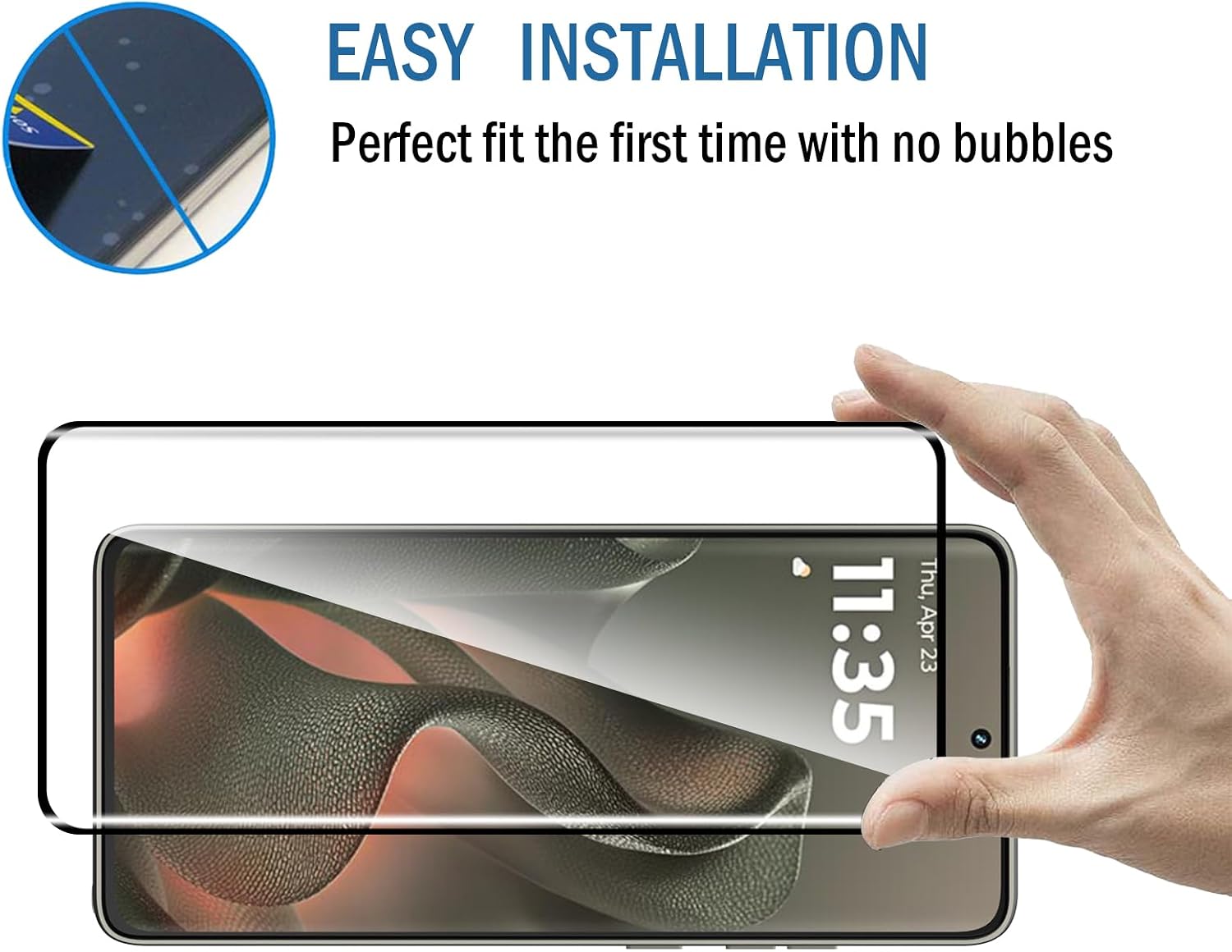 2 Pack 3D Compatible with Motorola Edge 2025/Moto Edge 60 Fusion/60 Pro Screen Protector,9H Tempered Glass Film,HD Clear Scratch Resistant,Bubble-Free for Moto Edge 2025 Screen Protector
