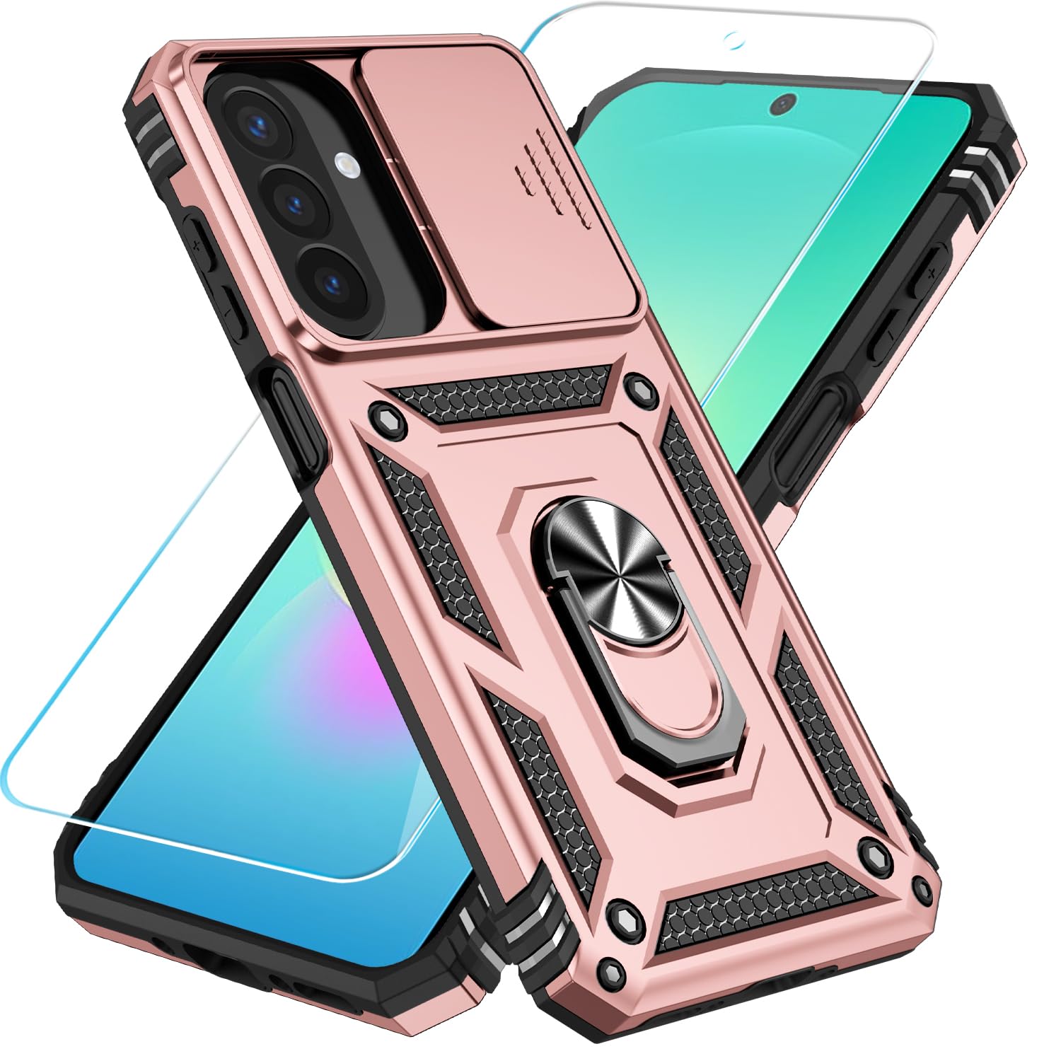 SunStory for Samsung Galaxy A26 5G Phone Case with Rotated Ring Kickstand